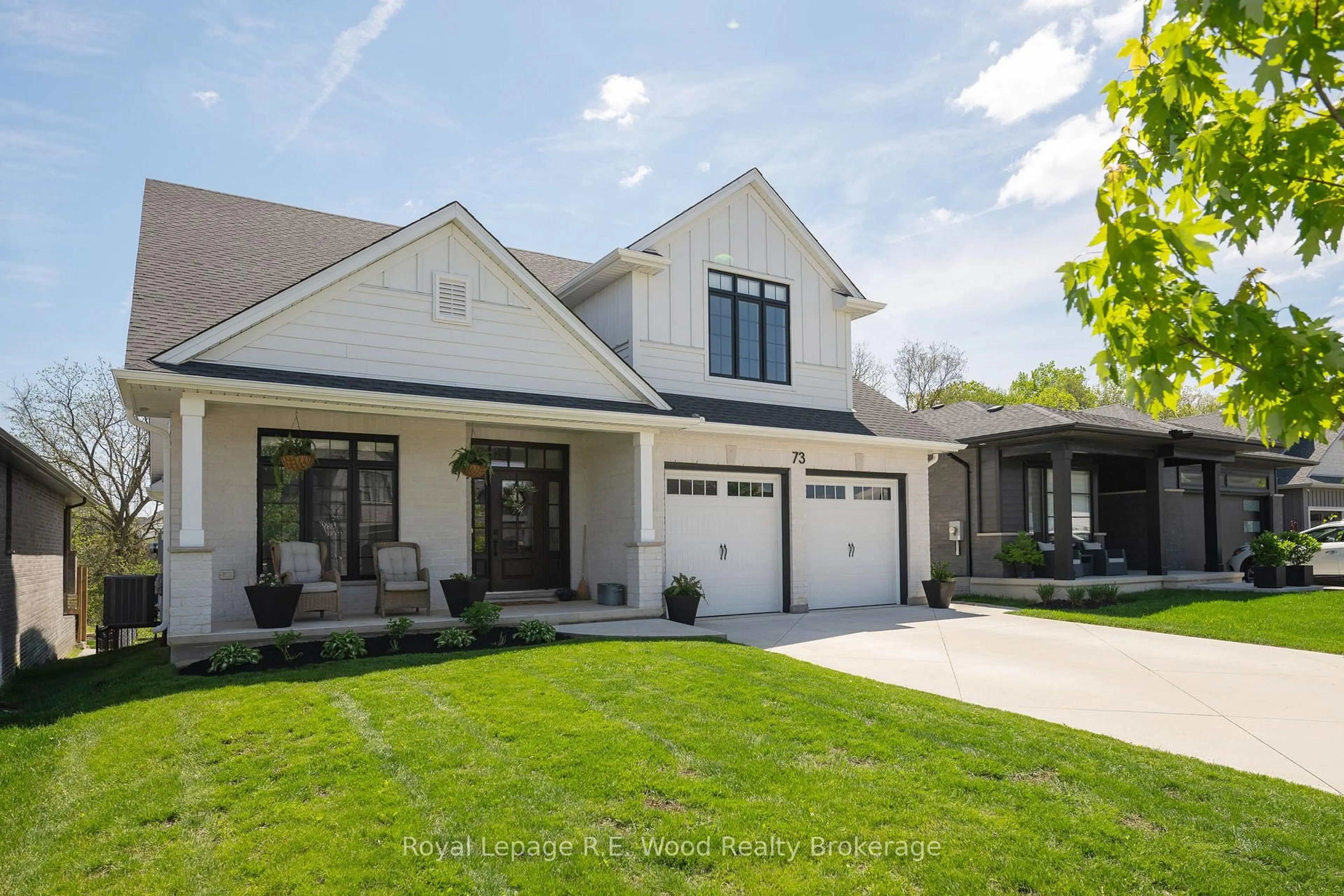Home with brick exterior material, street for 73 Royal Dornoch Dr, St. Thomas Ontario N5R 0K4