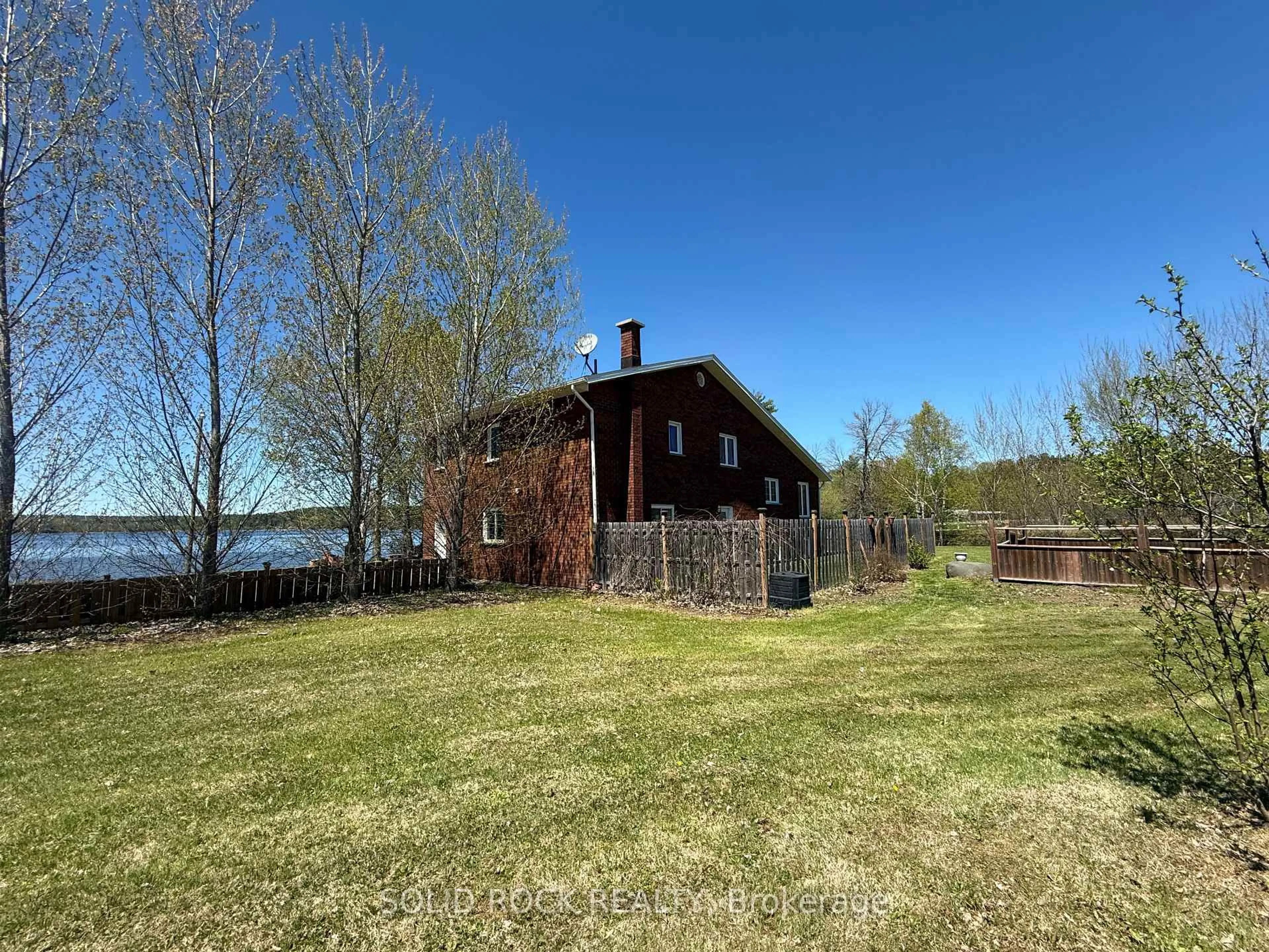A pic from outside/outdoor area/front of a property/back of a property/a pic from drone, water/lake/river/ocean view for 86 Township Park Rd, Eganville Ontario K0J 1T0