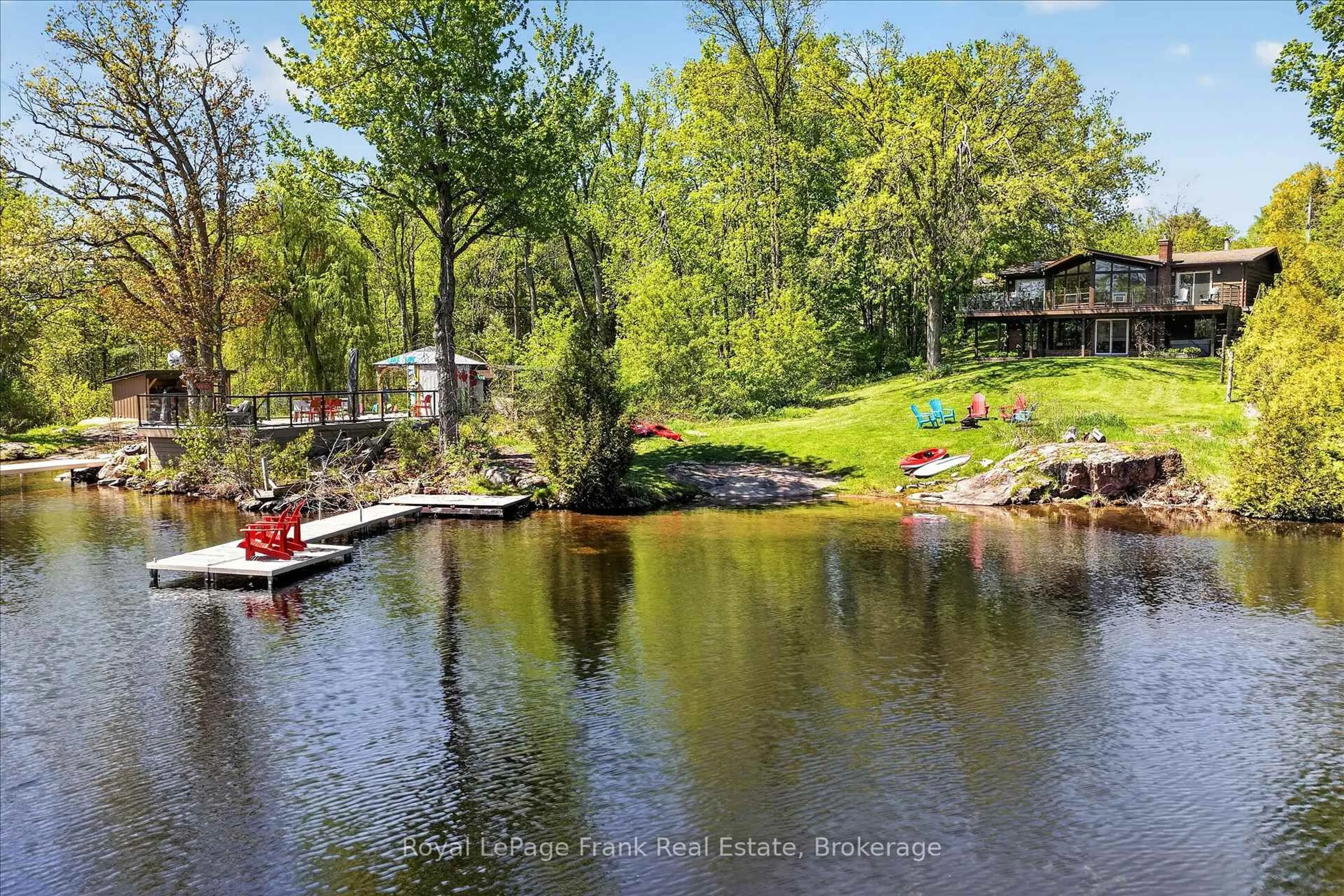 A pic from outside/outdoor area/front of a property/back of a property/a pic from drone, water/lake/river/ocean view for 2633 Fire Route 49A, Selwyn Ontario K0L 2H0