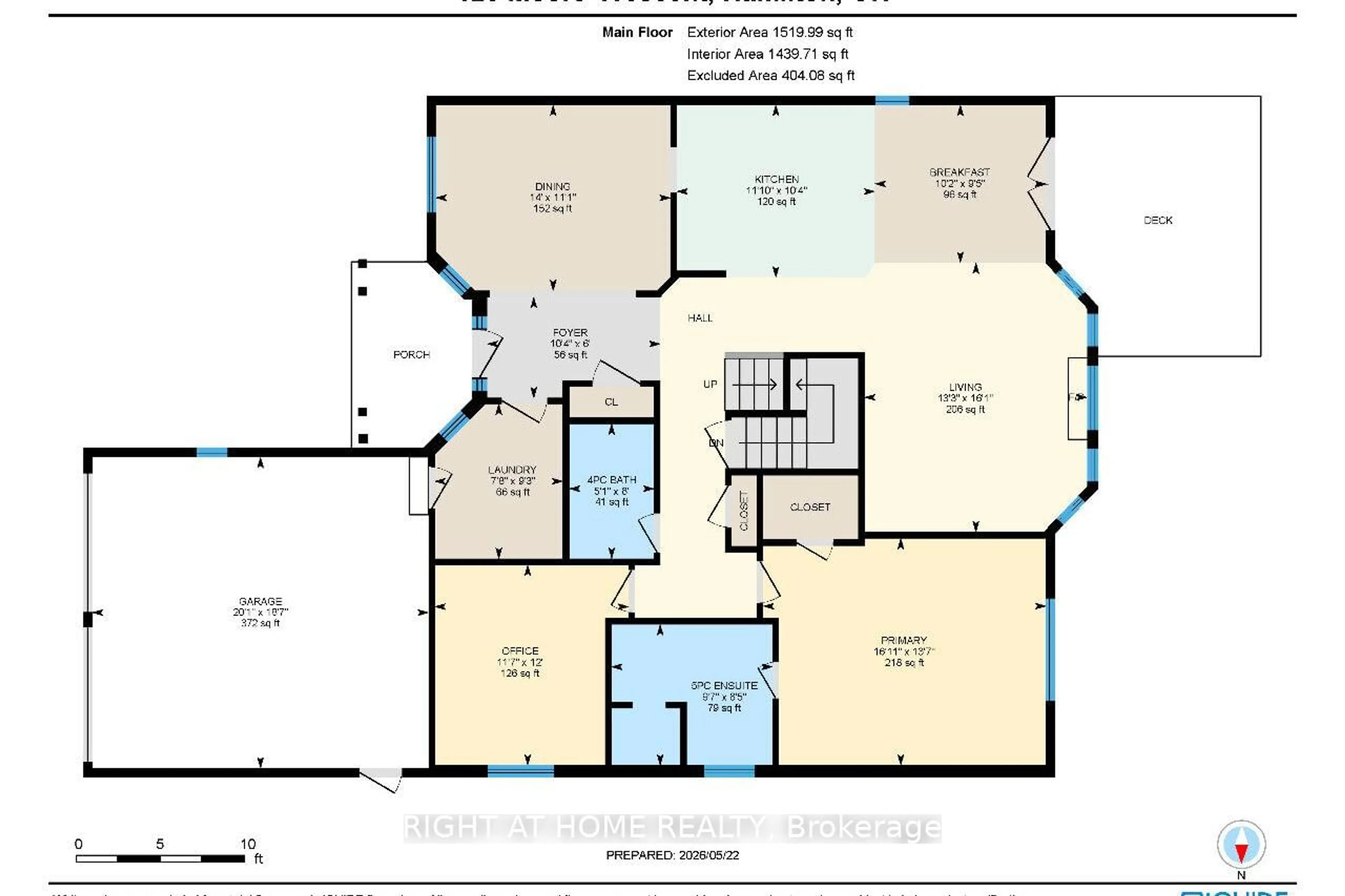 Floor plan for 126 Moore Cres, Hamilton Ontario L9G 4Z8