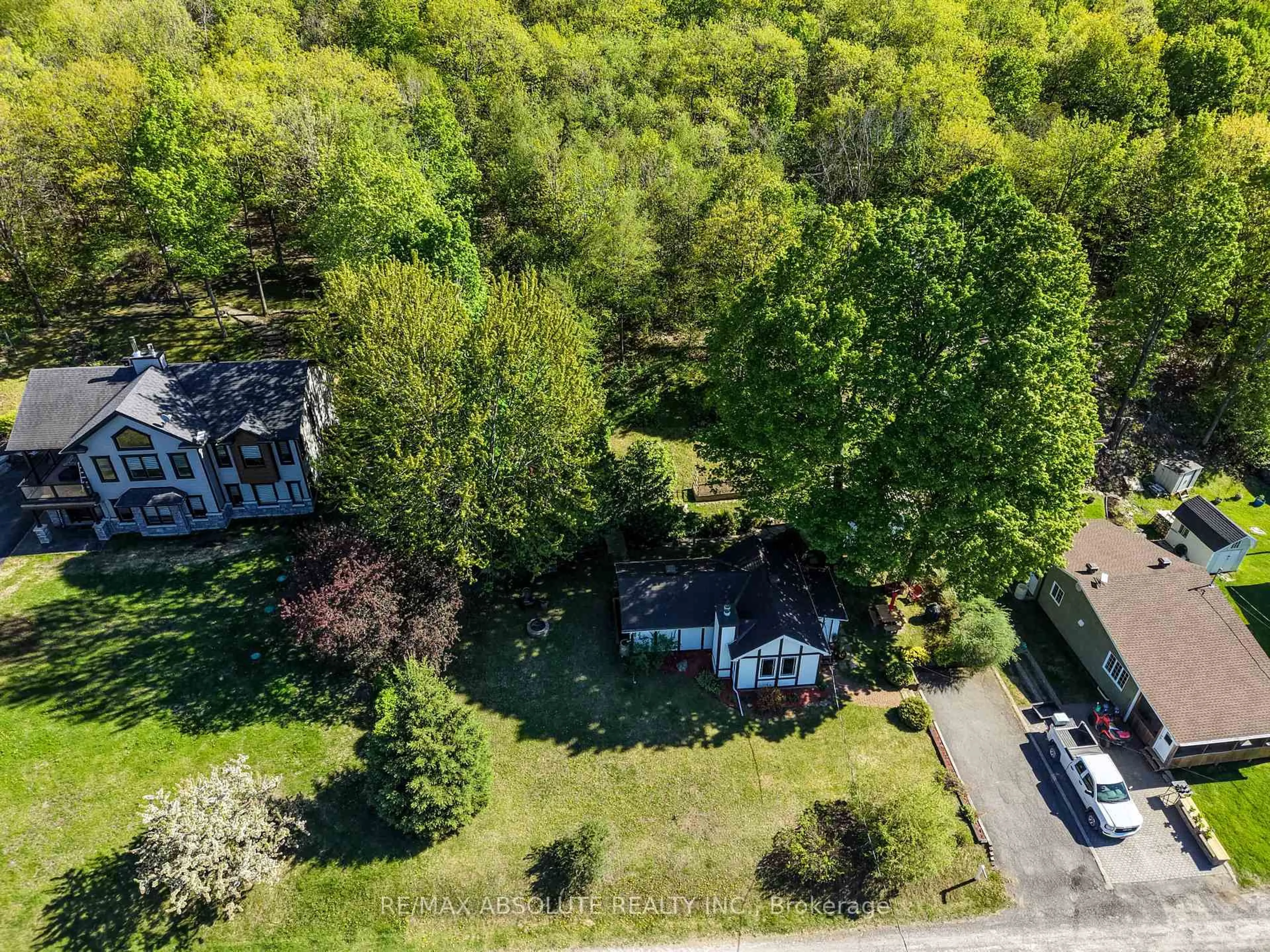 A pic from outside/outdoor area/front of a property/back of a property/a pic from drone, forest/trees view for 60 Leclair Road W Rd, Alfred and Plantagenet Ontario K0B 1L0
