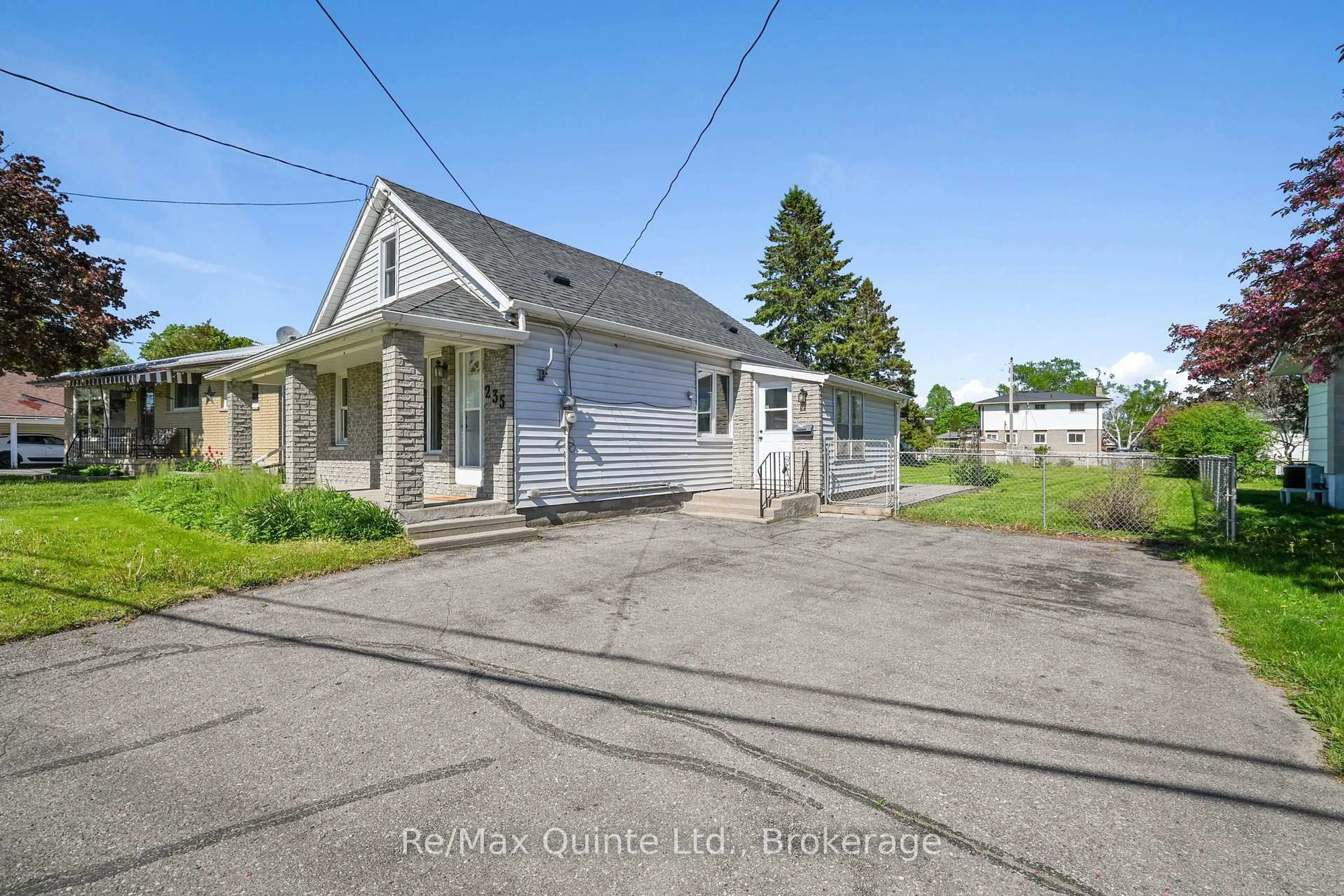 A pic from outside/outdoor area/front of a property/back of a property/a pic from drone, street for 235 Byron St, Quinte West Ontario K8V 2Z2