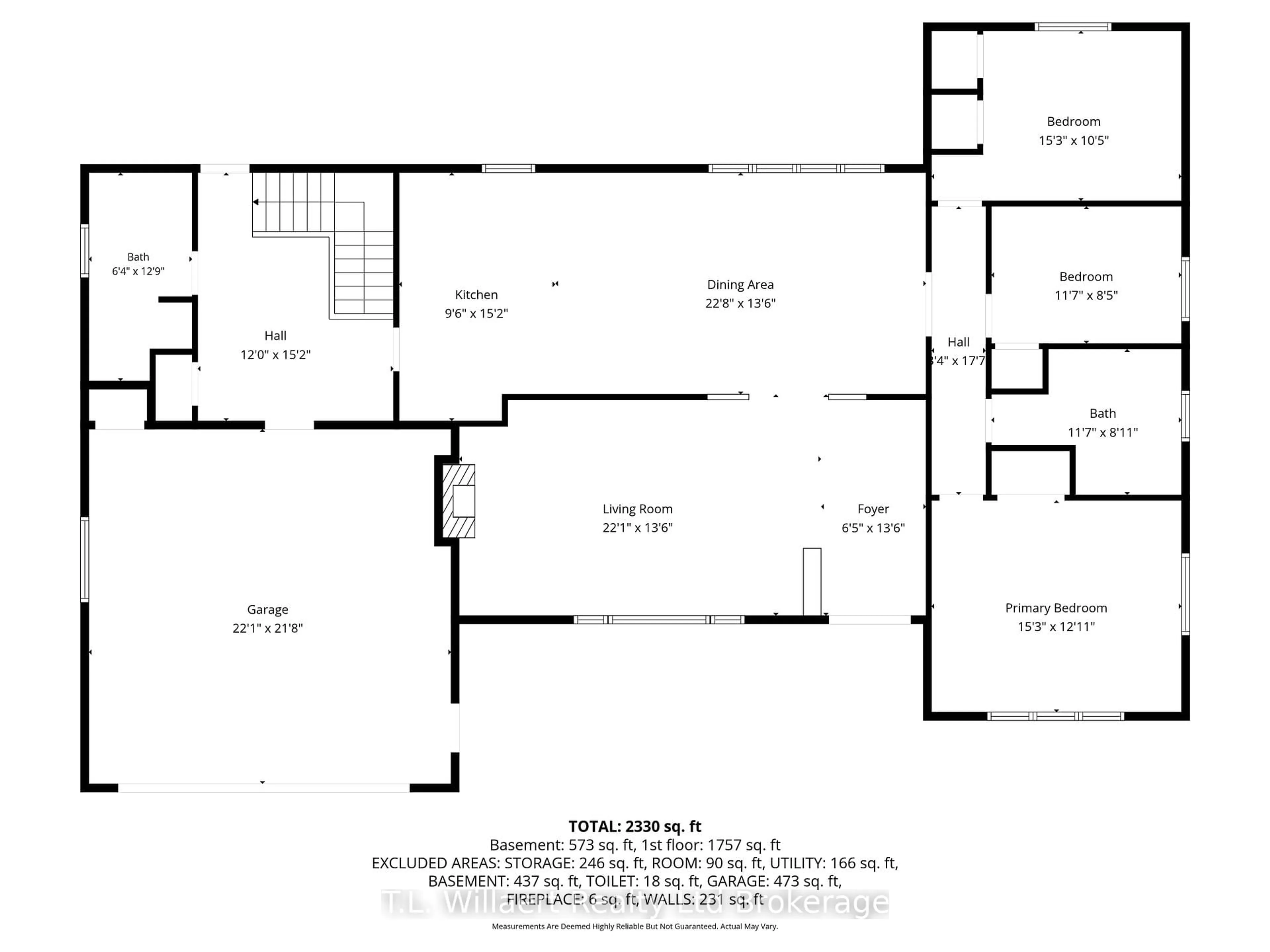 Floor plan for 70 Albert St, Norfolk Ontario N0E 1G0