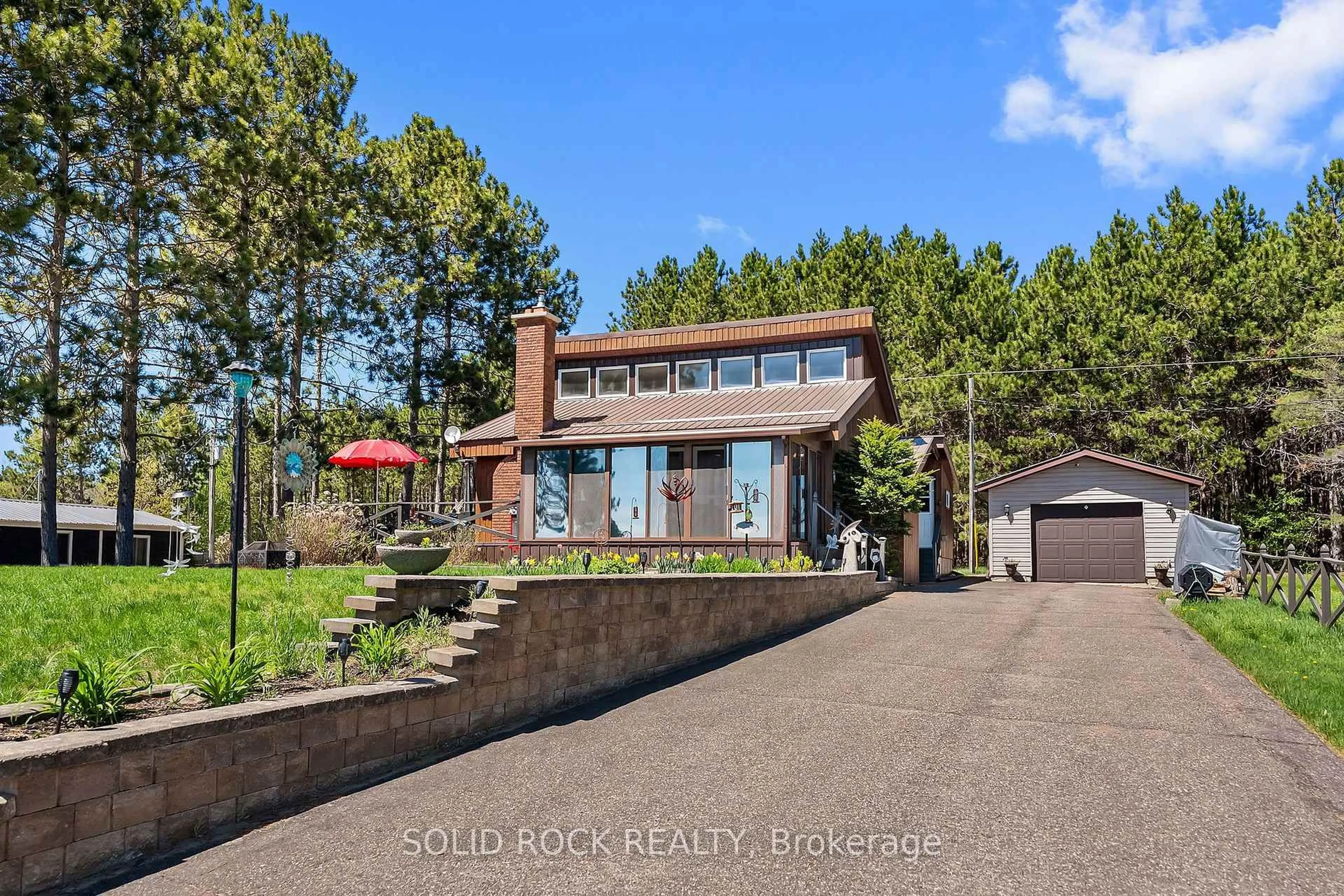 Home with brick exterior material, water/lake/river/ocean view for 1111 Lake Clear Rd, Eganville Ontario K0J 1T0