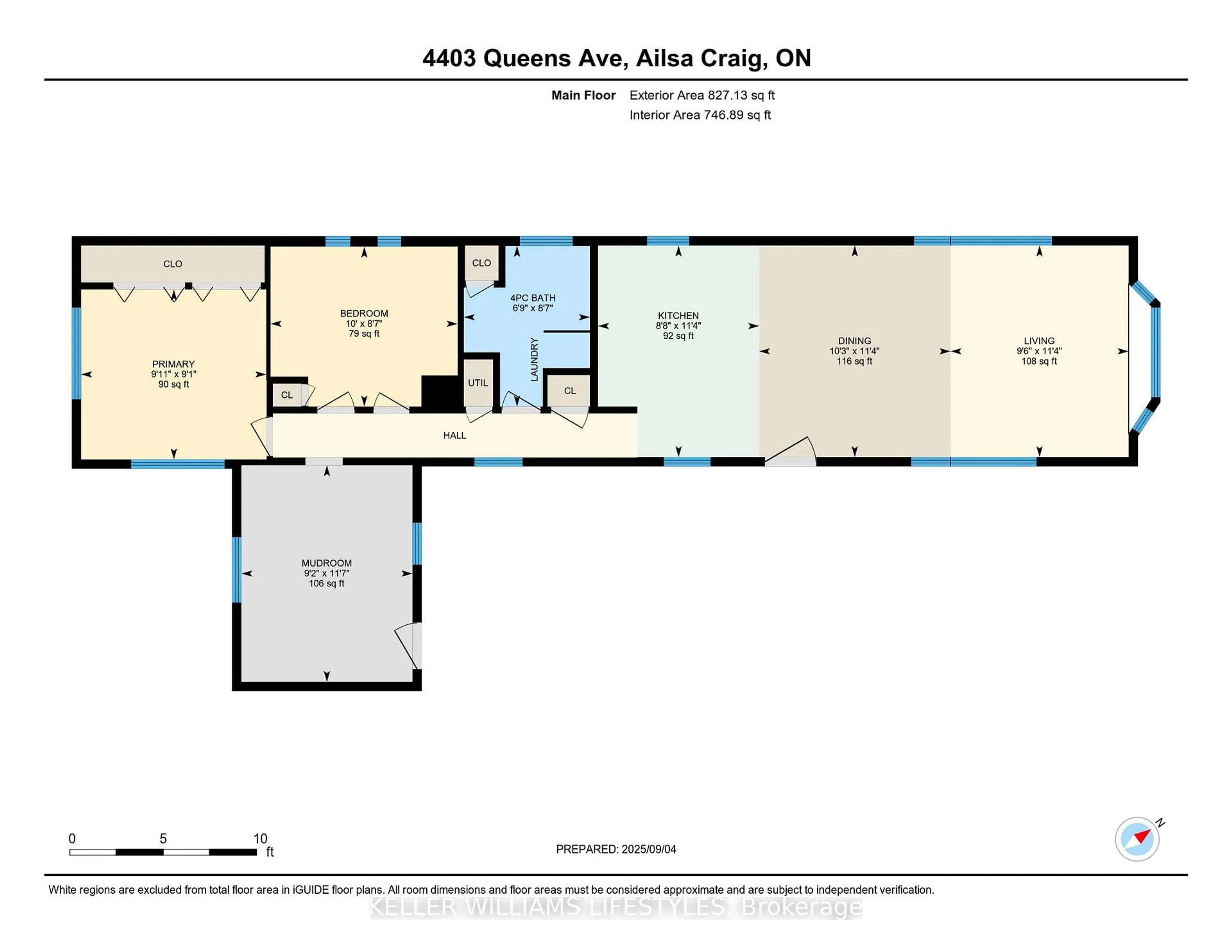 Floor plan for 4403 Queens Ave, North Middlesex Ontario N0M 1A0