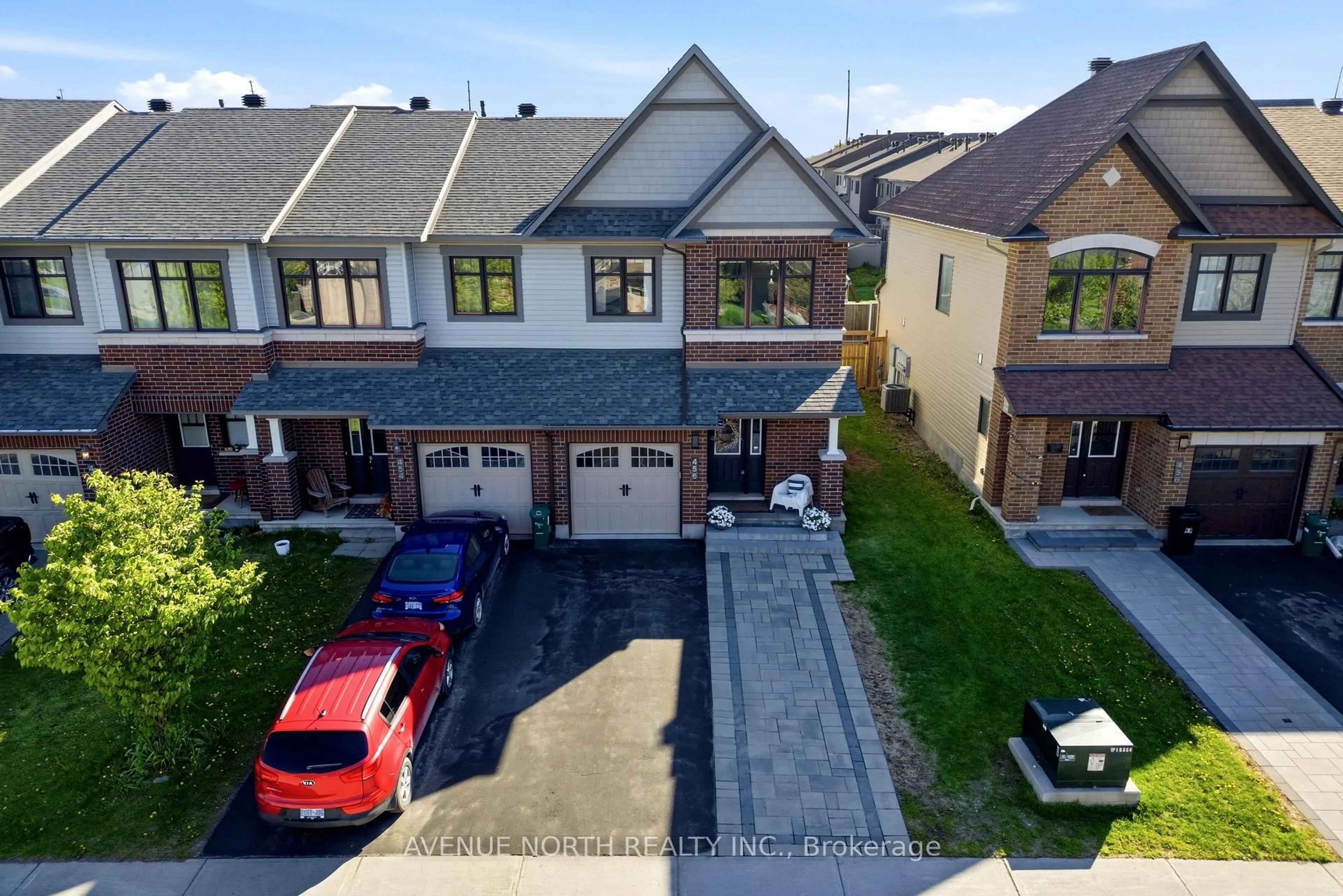 A pic from outside/outdoor area/front of a property/back of a property/a pic from drone, street for 456 Brettonwood Rdge, Ottawa Ontario K2T 0L1