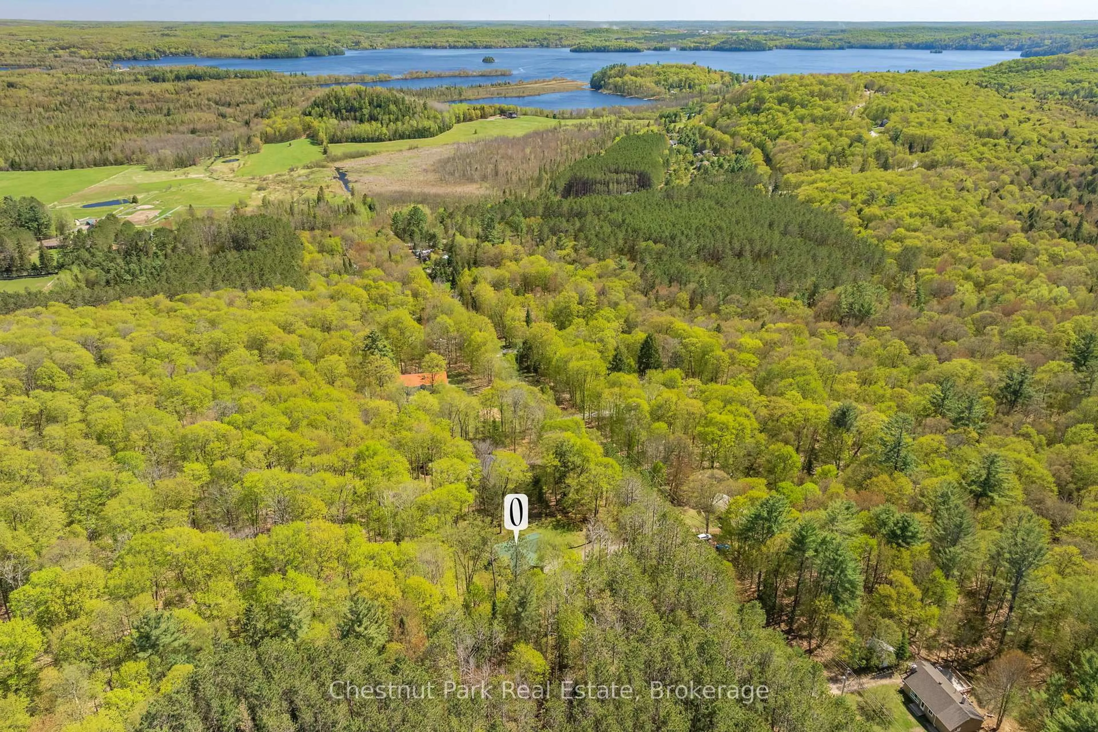 A pic from outside/outdoor area/front of a property/back of a property/a pic from drone, water/lake/river/ocean view for 85 Line Hill Rd, Huntsville Ontario P1H 2N5