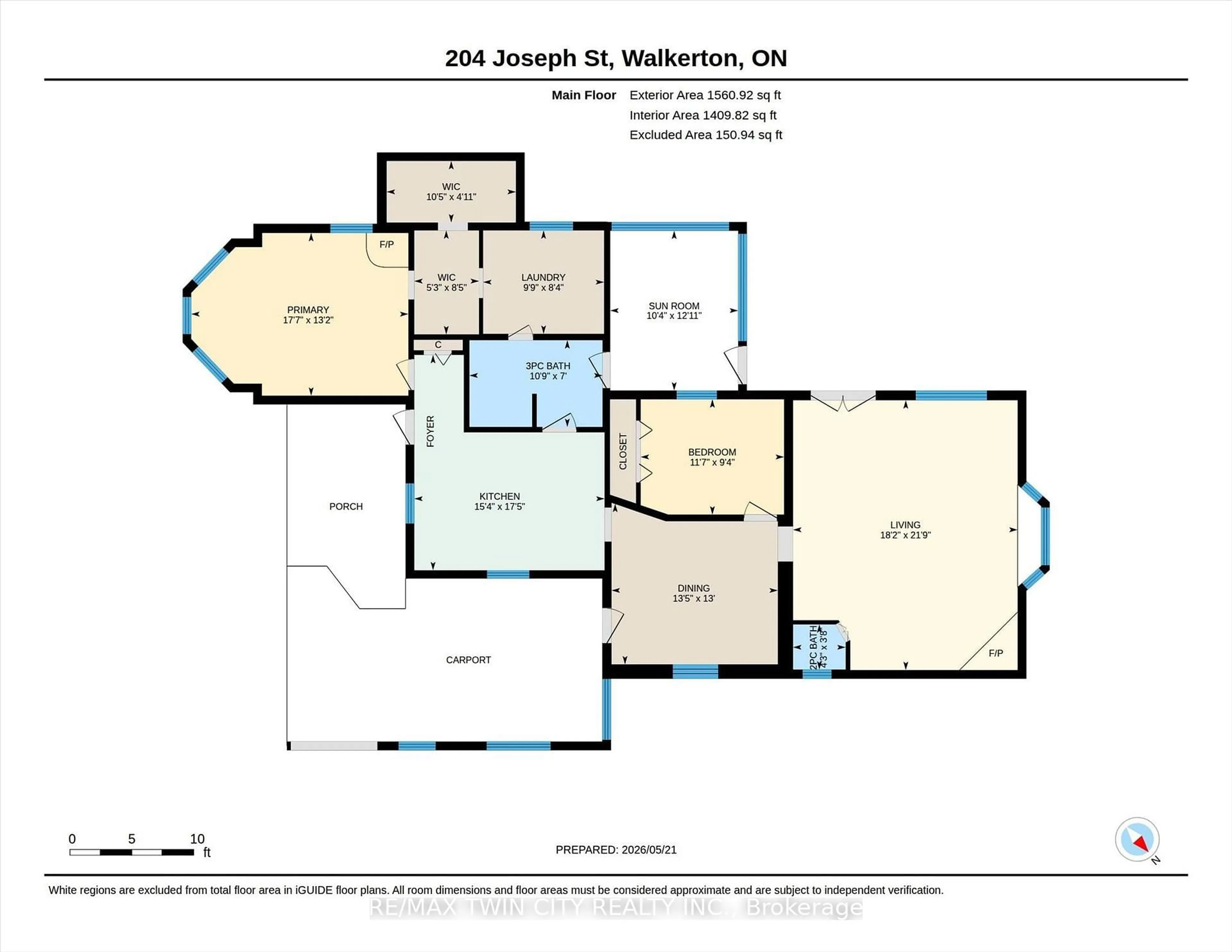 Floor plan for 204 Joseph St, Brockton Ontario N0B 1S0