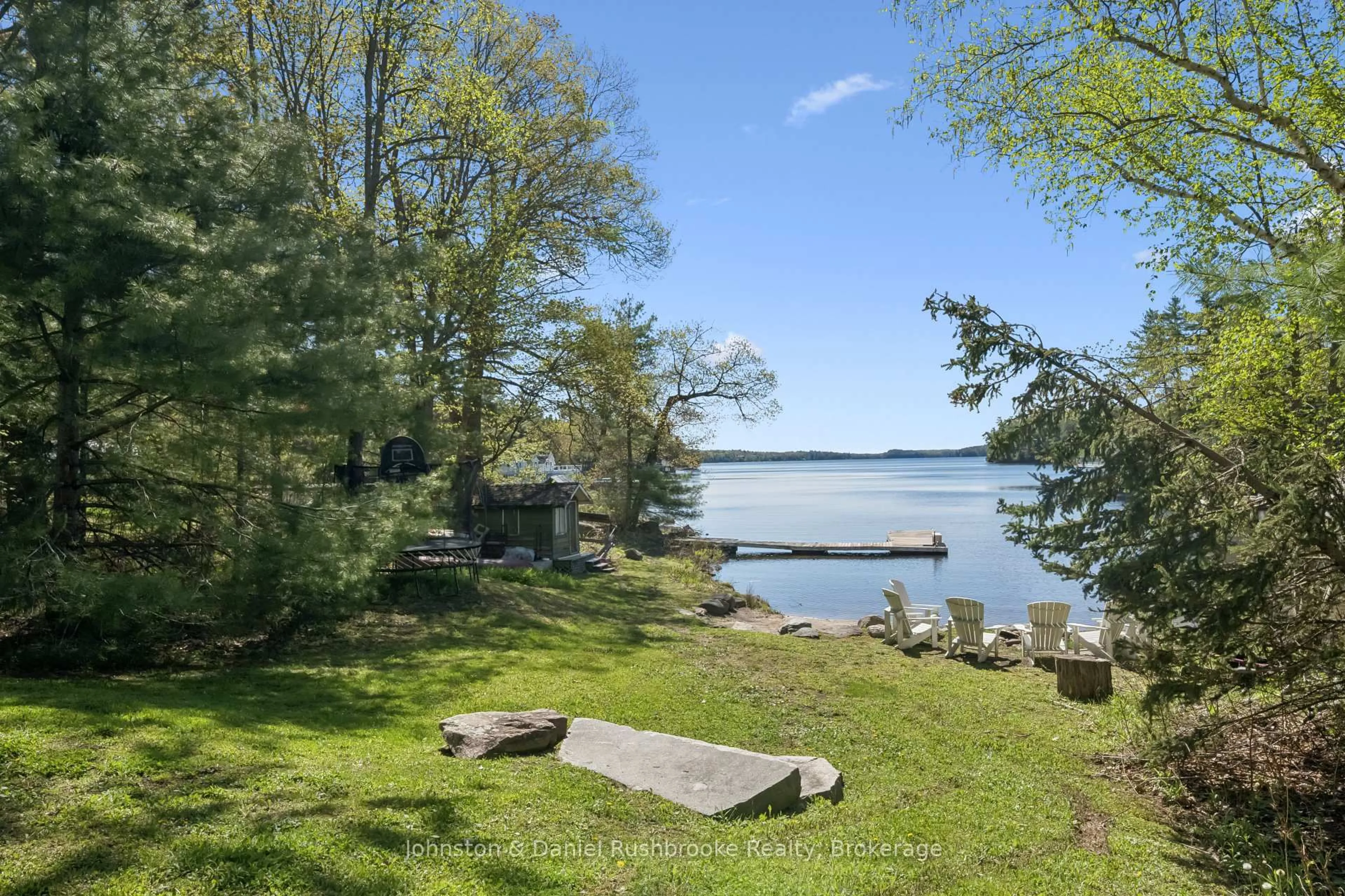 Patio, water/lake/river/ocean view for 1911 Mortimers Point Rd, Muskoka Lakes Ontario P0B 1J0