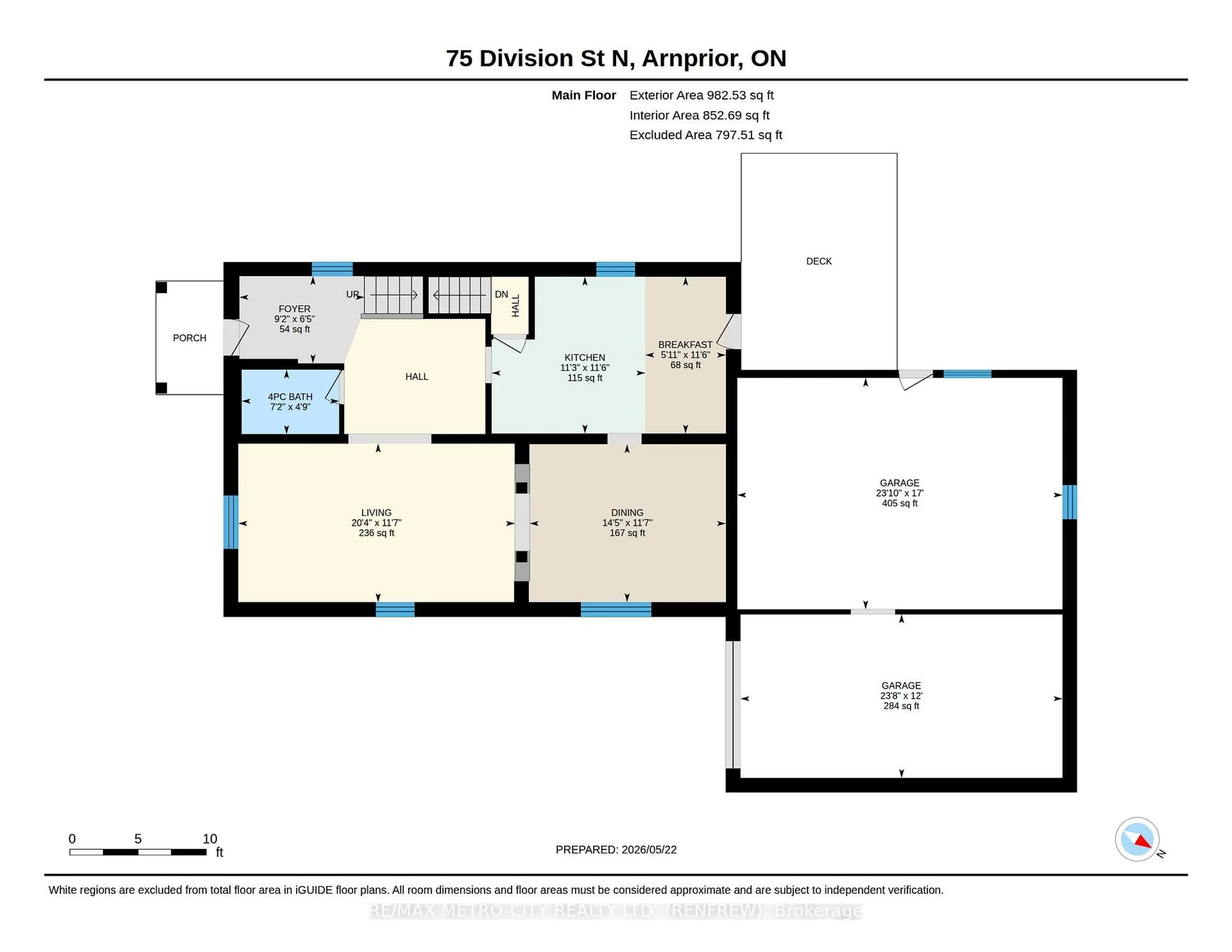 Floor plan for 75 Division St, Arnprior Ontario K7S 3B9