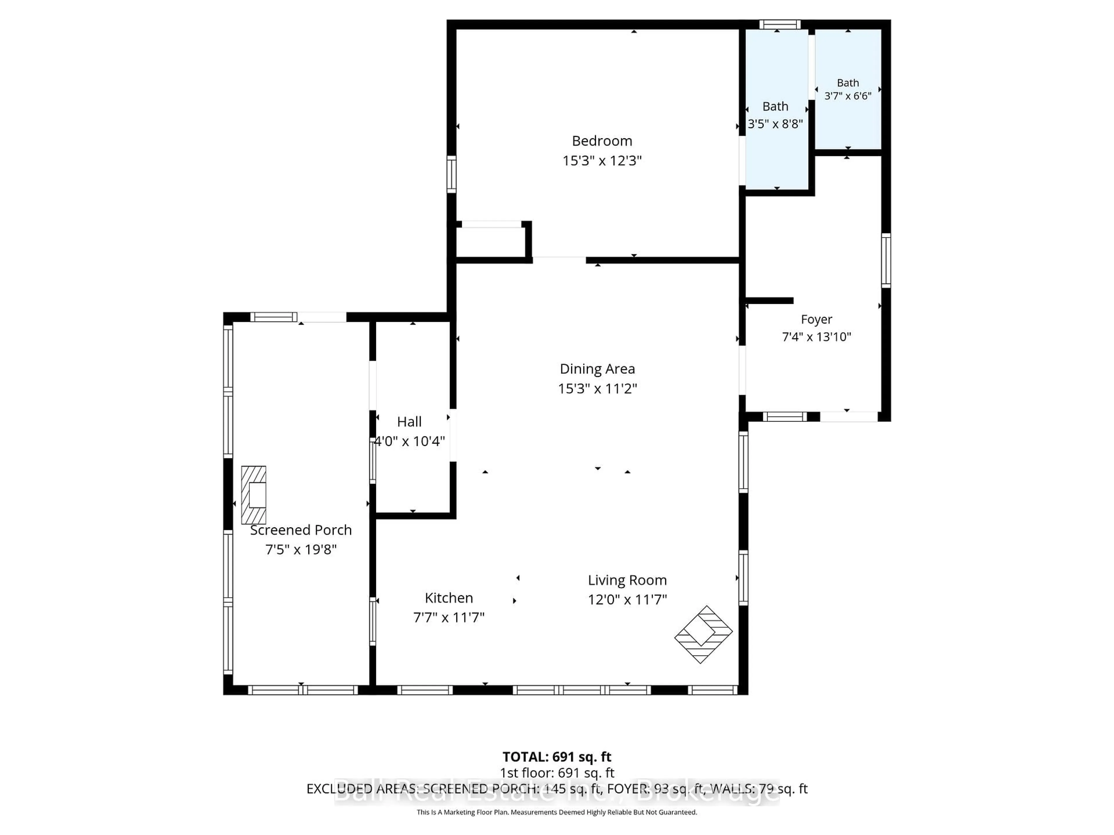 Floor plan for 174 Moon Line Rd, Trent Lakes Ontario K0M 1A0
