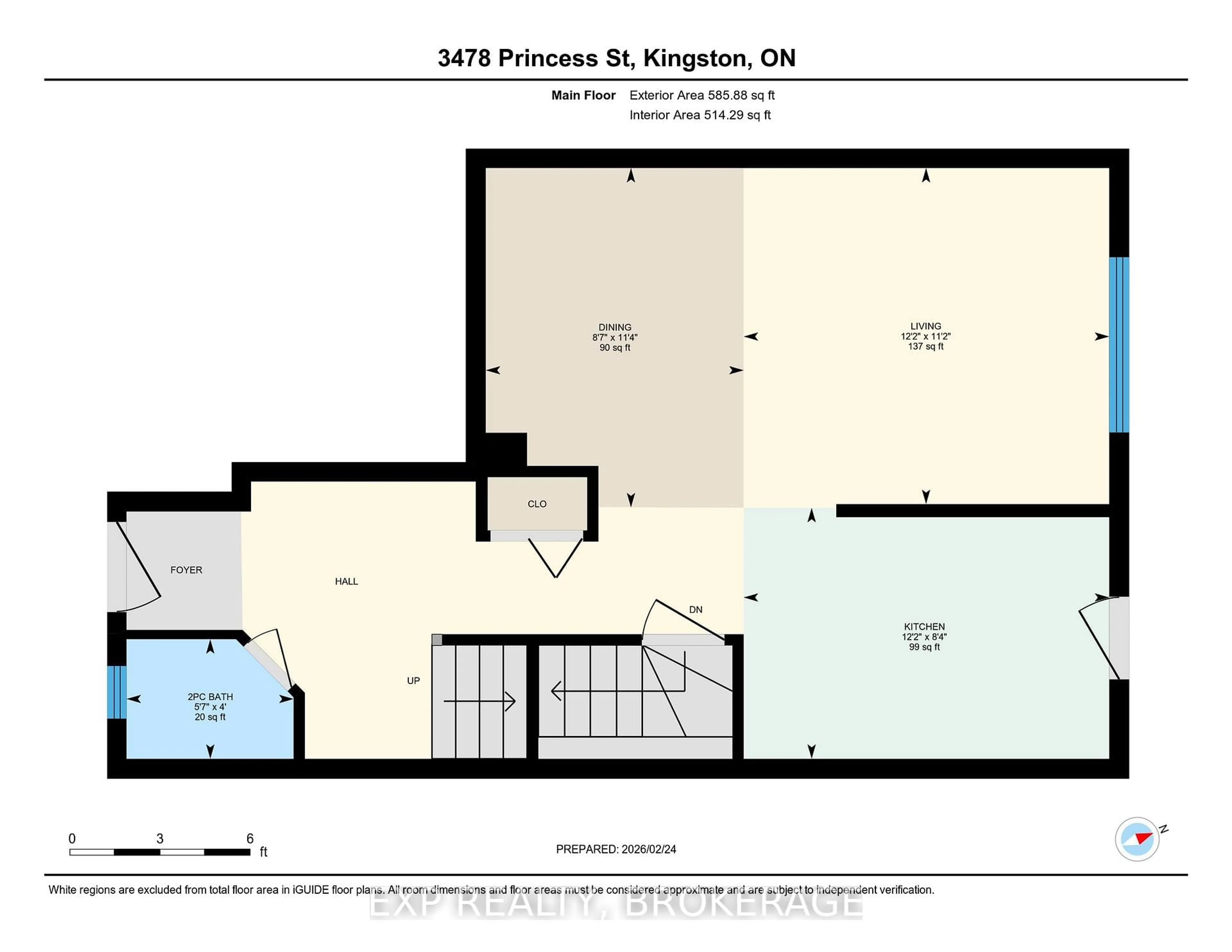 Floor plan for 3478 PRINCESS St, Kingston Ontario K7P 0L4
