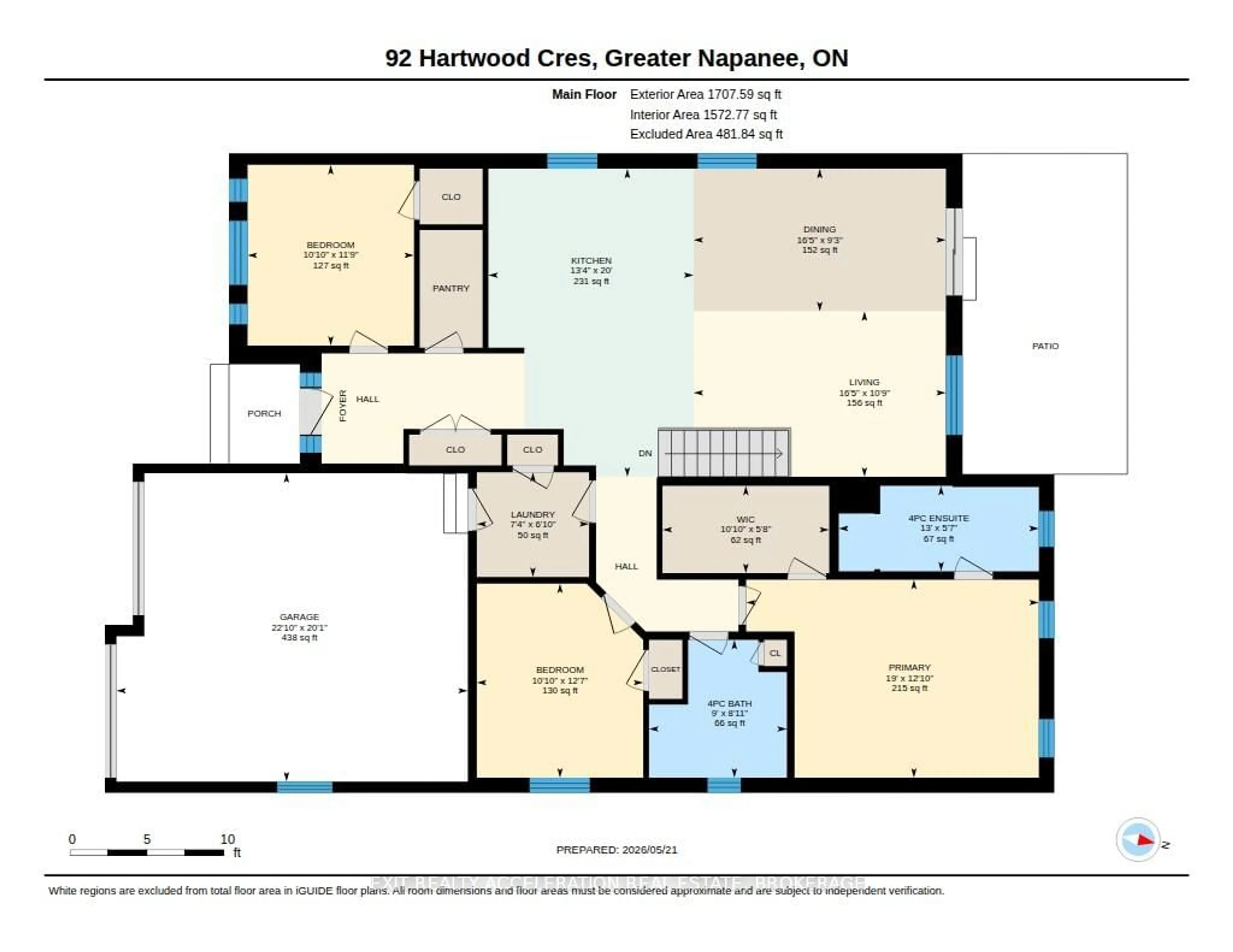 Floor plan for 92 Hartwood Cres, Greater Napanee Ontario K7R 0A8