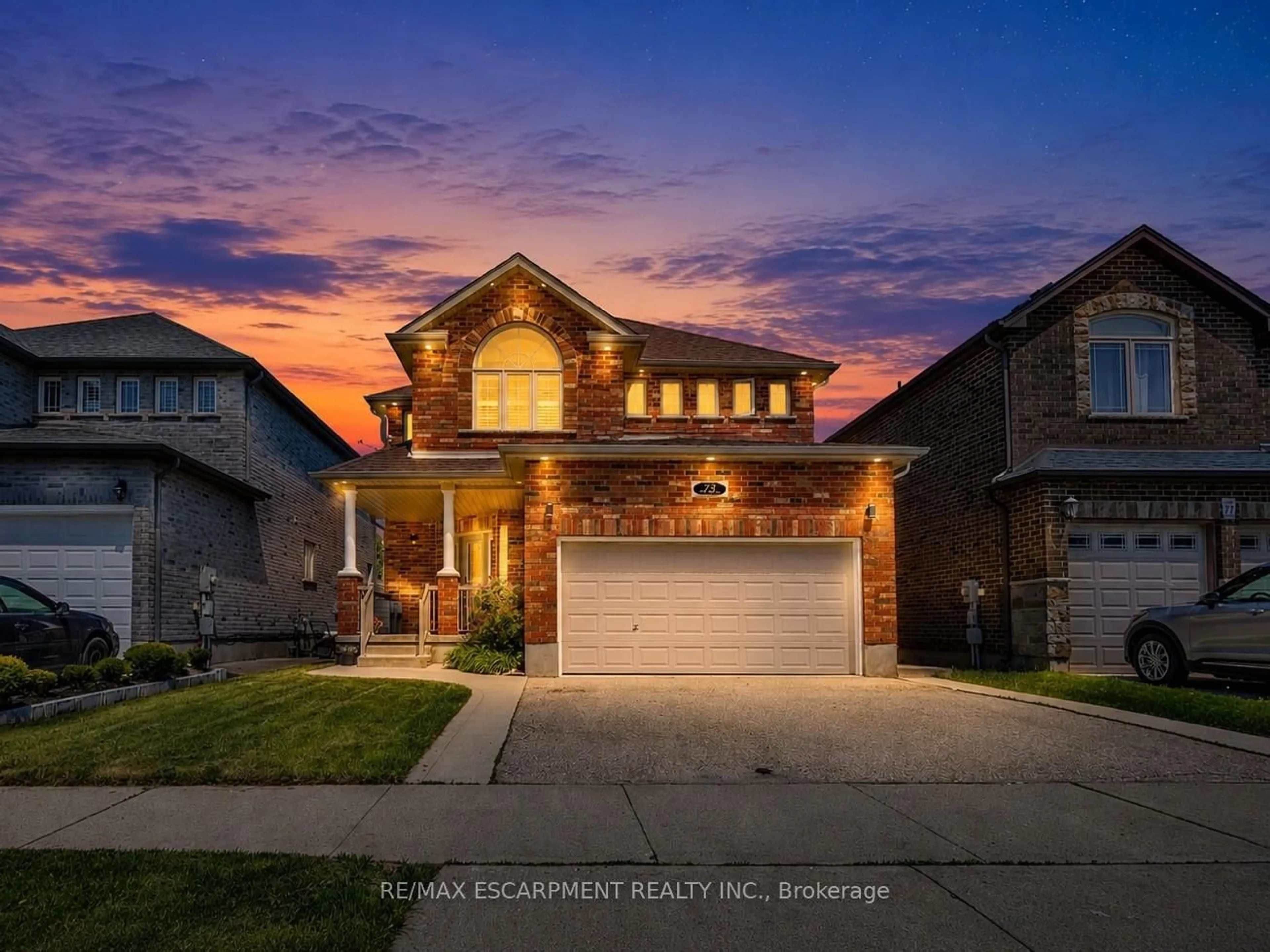 Home with brick exterior material, street for 73 Fitzgerald Dr, Cambridge Ontario N1T 2C6