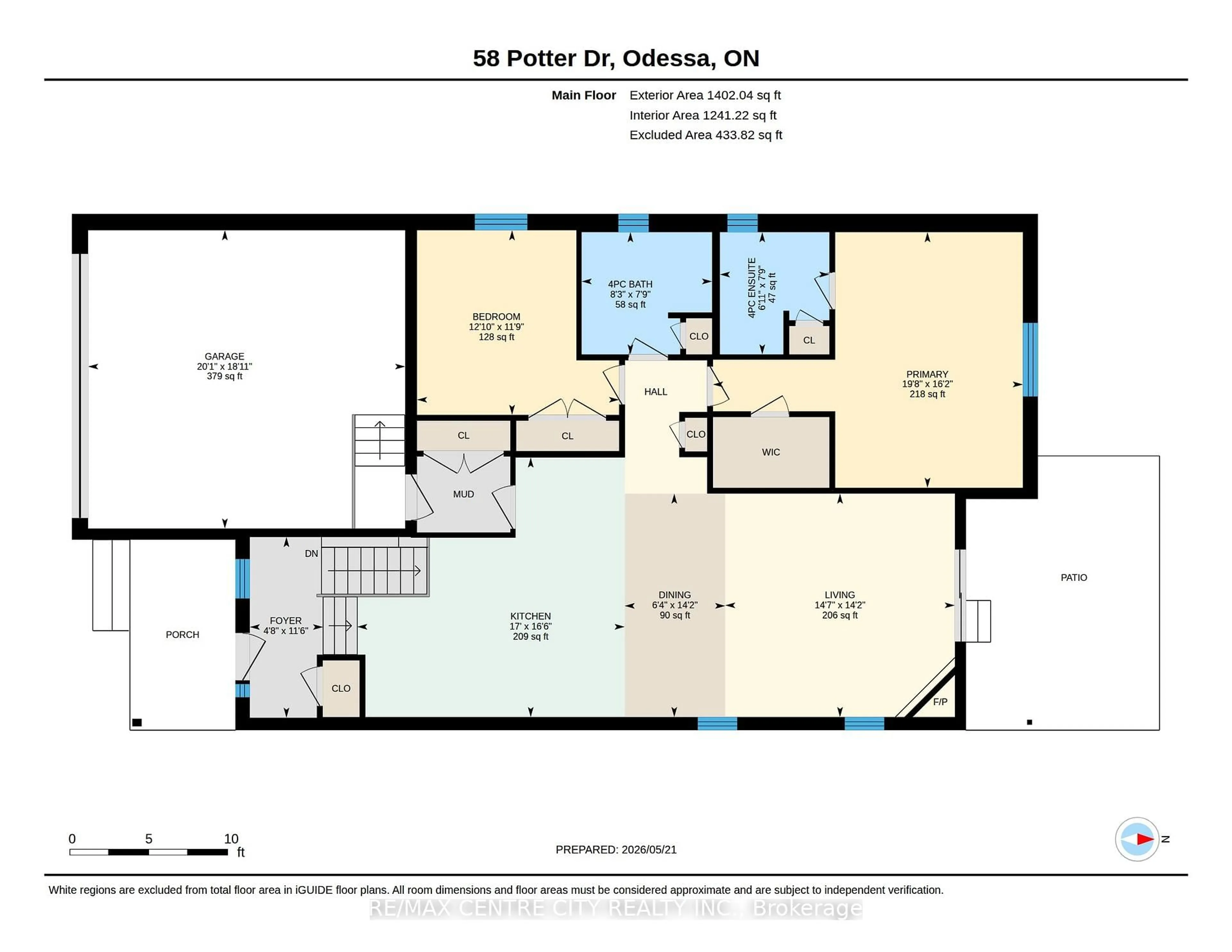 Floor plan for 58 Potter Dr, Bissett Creek Ontario K0H 2H0