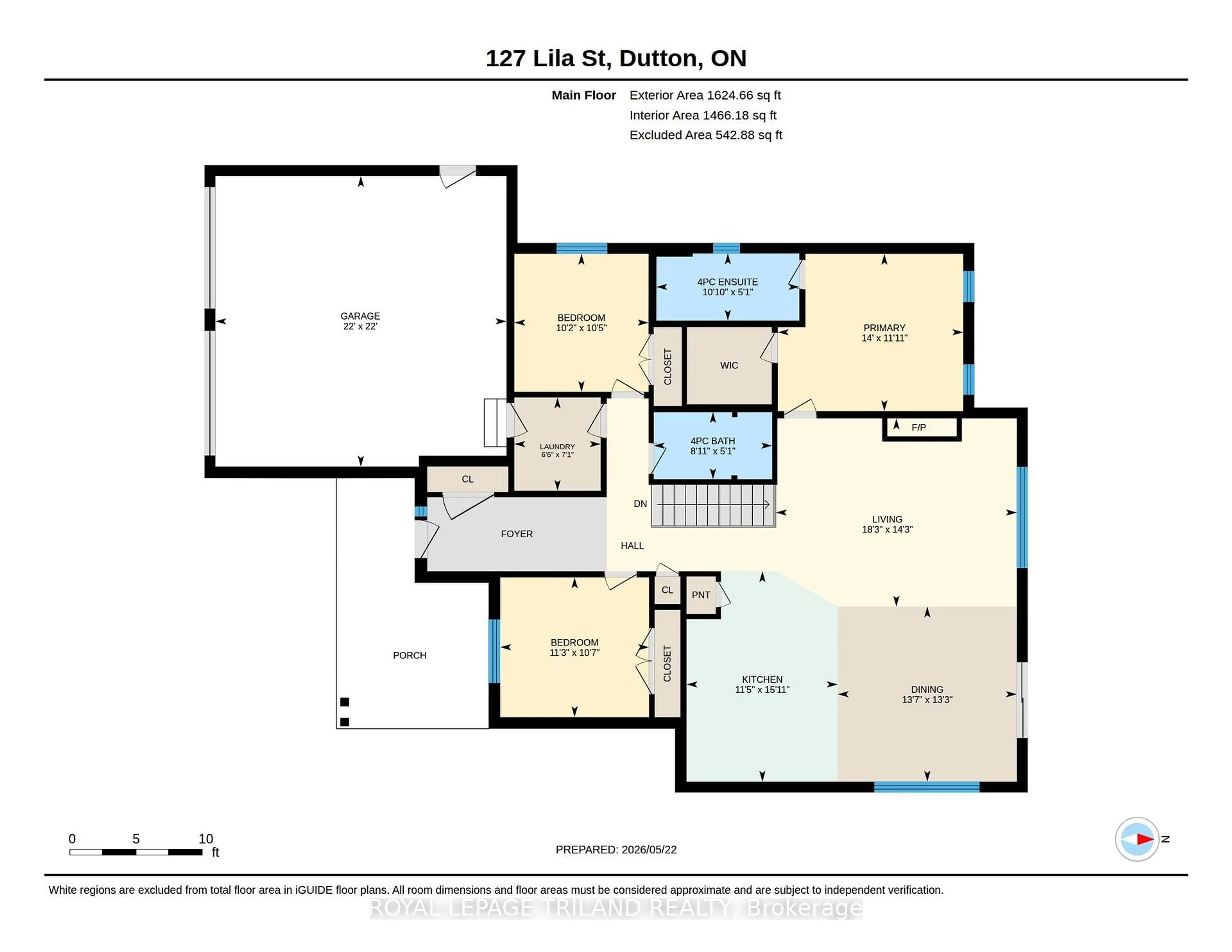 Floor plan for 127 Lila St, Dutton/Dunwich Ontario N0L 1J0