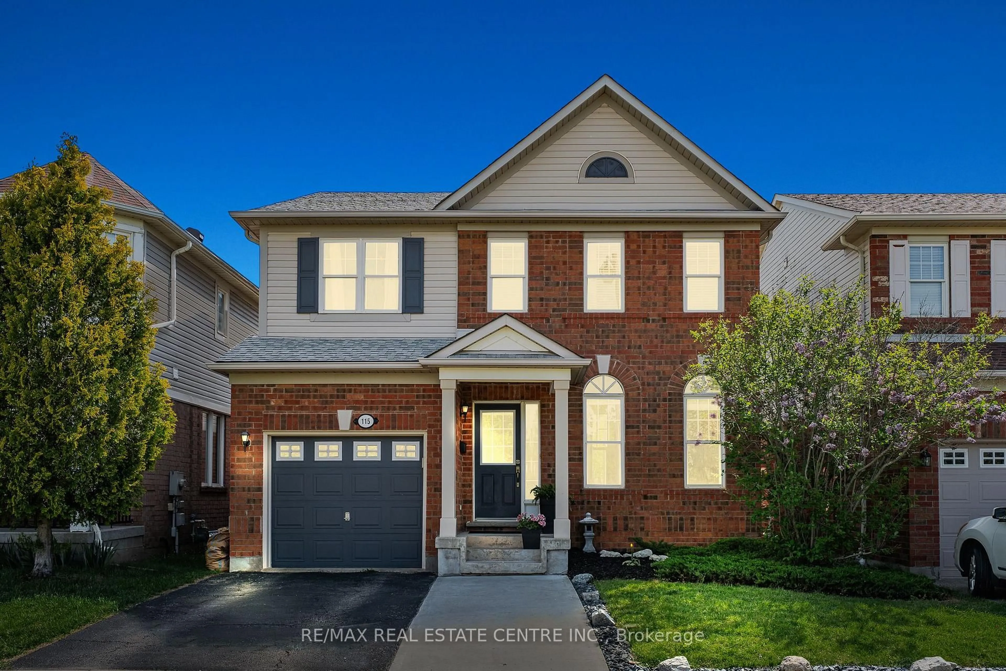 Home with brick exterior material, street for 115 Arthur Fach Dr, Cambridge Ontario N1T 2G1