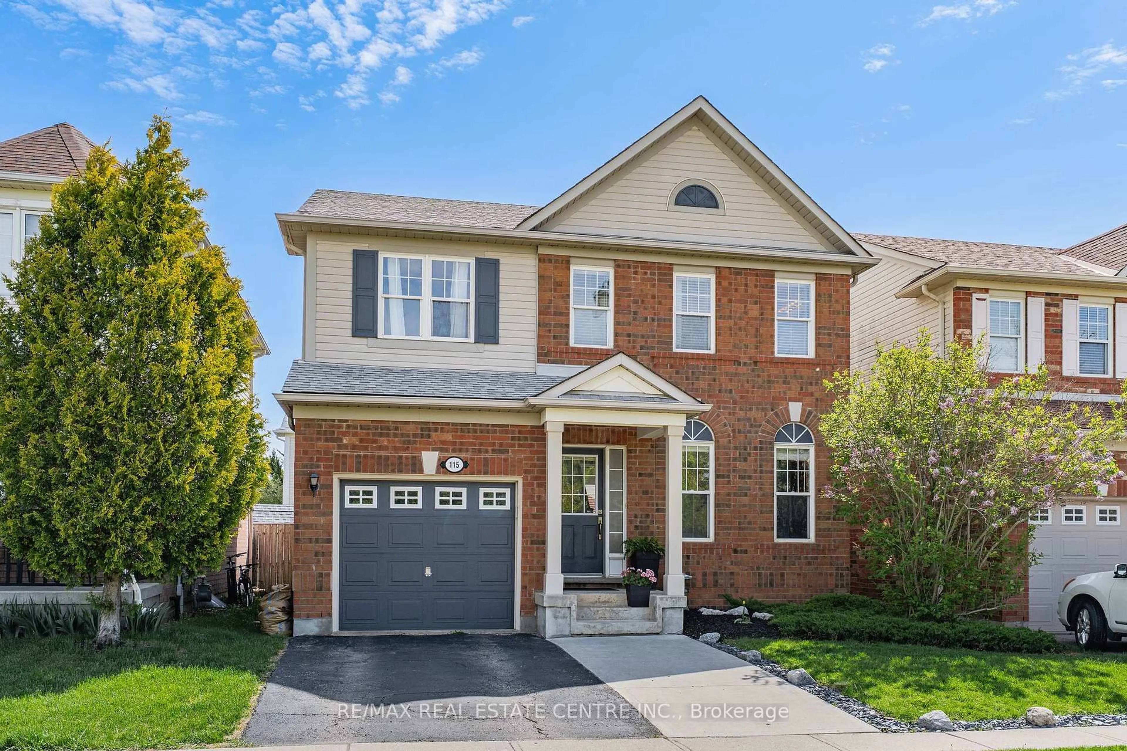 Home with brick exterior material, street for 115 Arthur Fach Dr, Cambridge Ontario N1T 2G1
