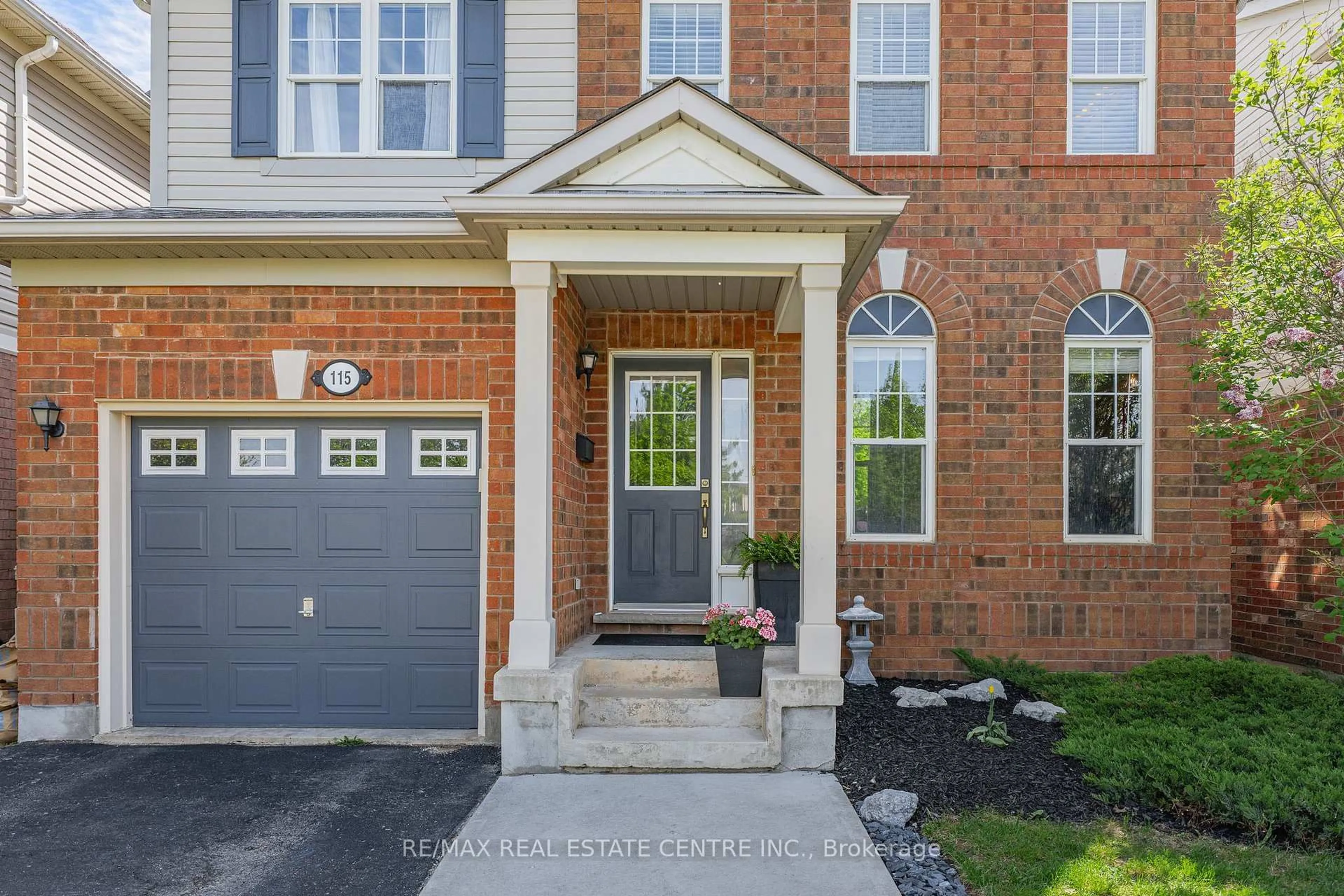 Home with brick exterior material, street for 115 Arthur Fach Dr, Cambridge Ontario N1T 2G1