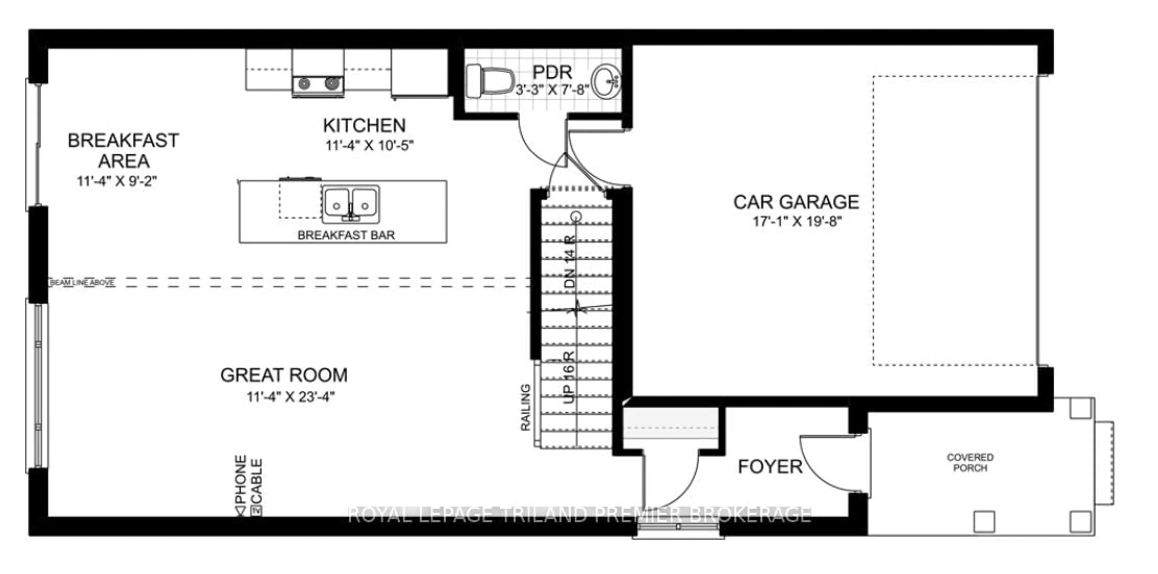 Floor plan for 1591 CHICKADEE Tr, London South Ontario N6M 1G4