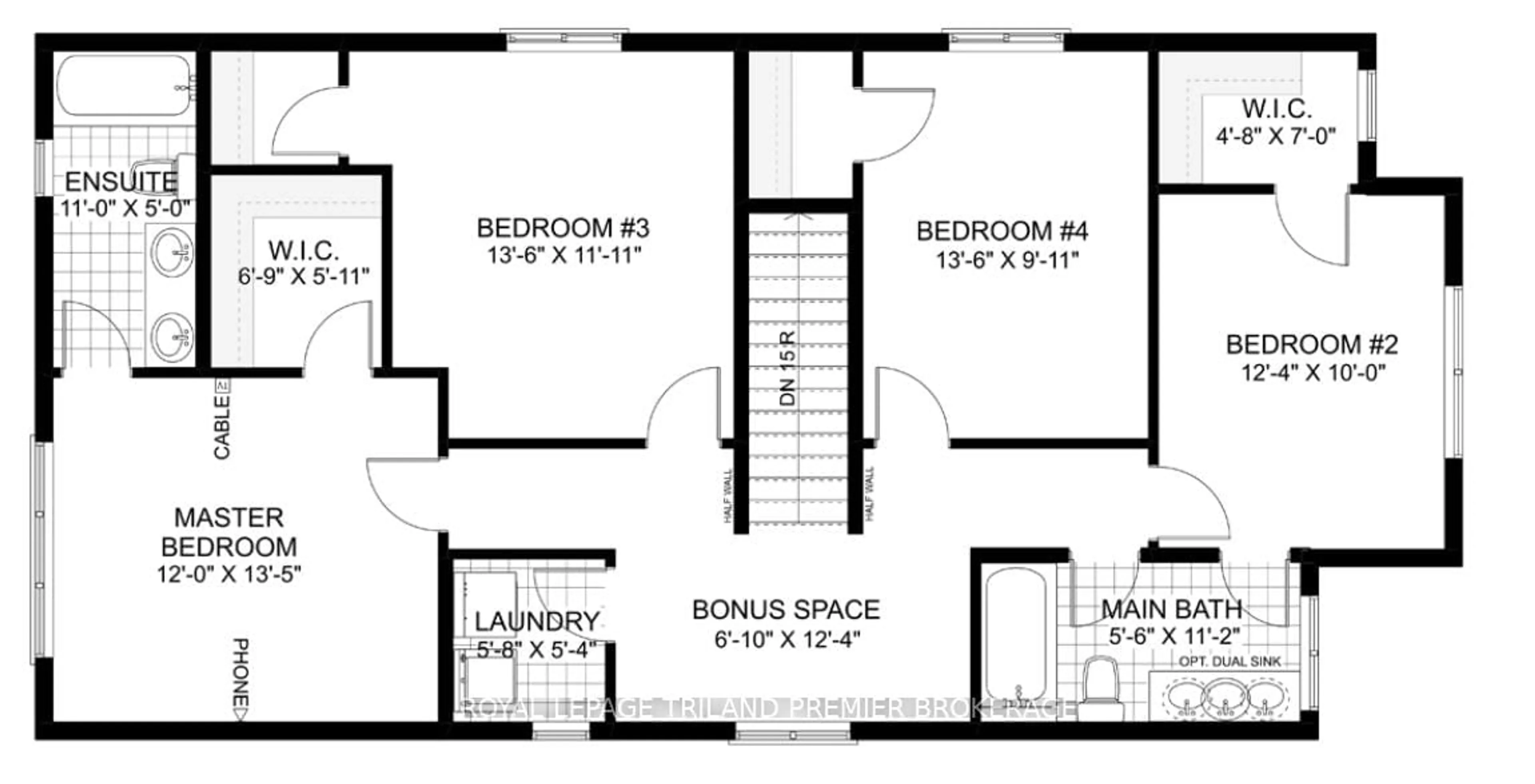 Floor plan for 1591 CHICKADEE Tr, London South Ontario N6M 1G4