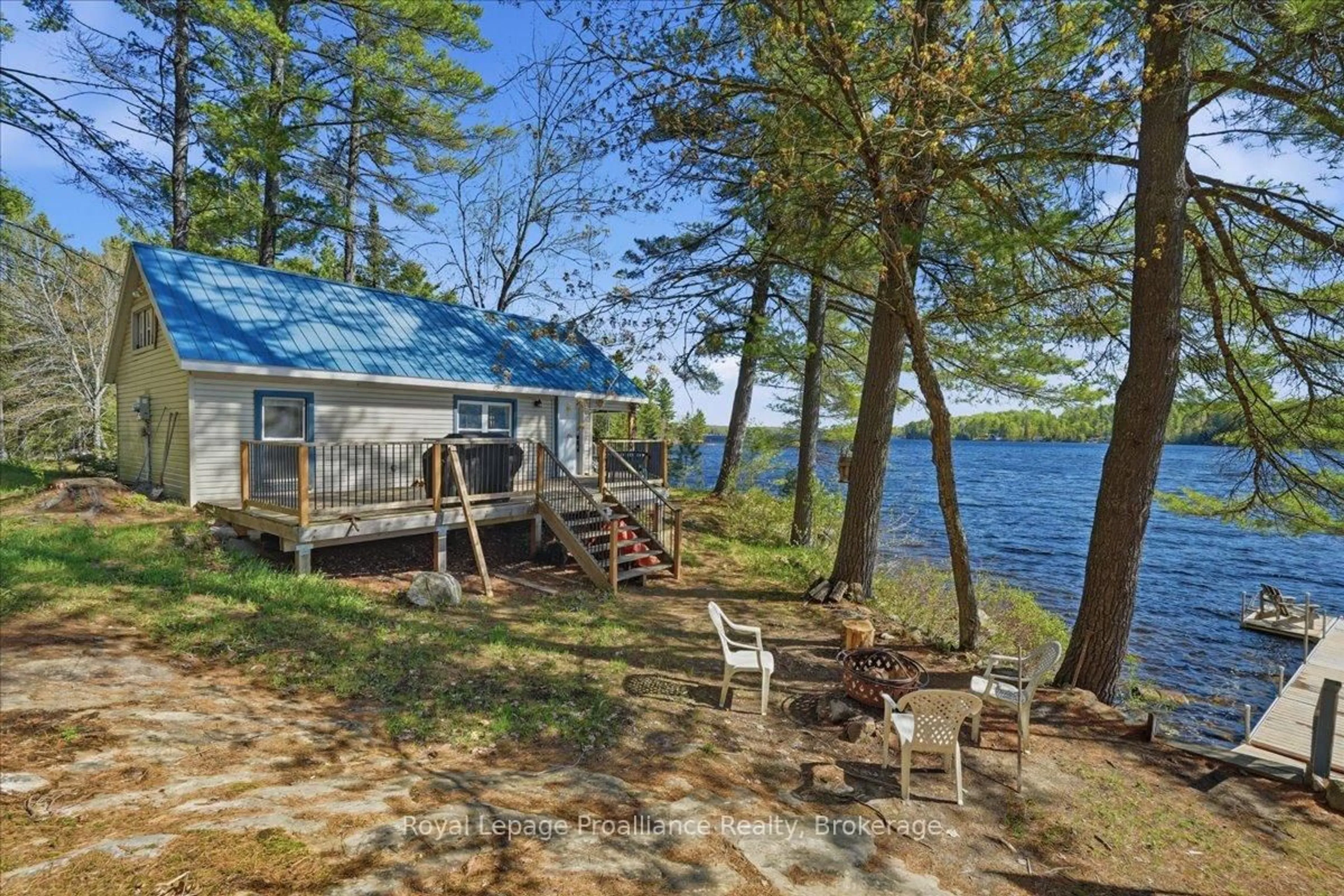Patio, water/lake/river/ocean view for 4217 Buckshot Lake Rd, Plevna Ontario K0H 2M0