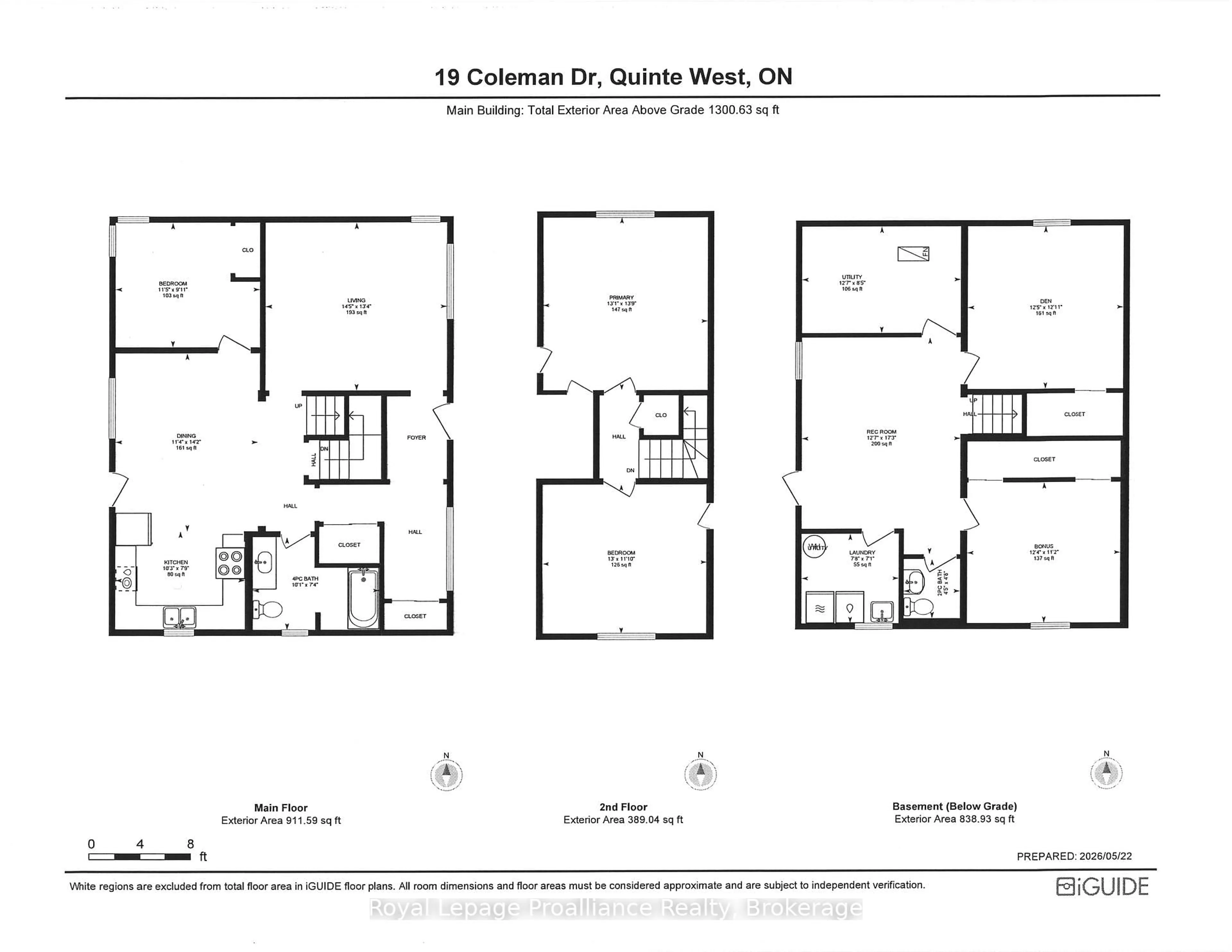 Floor plan for 19 Coleman Dr, Quinte West Ontario K8V 3A5