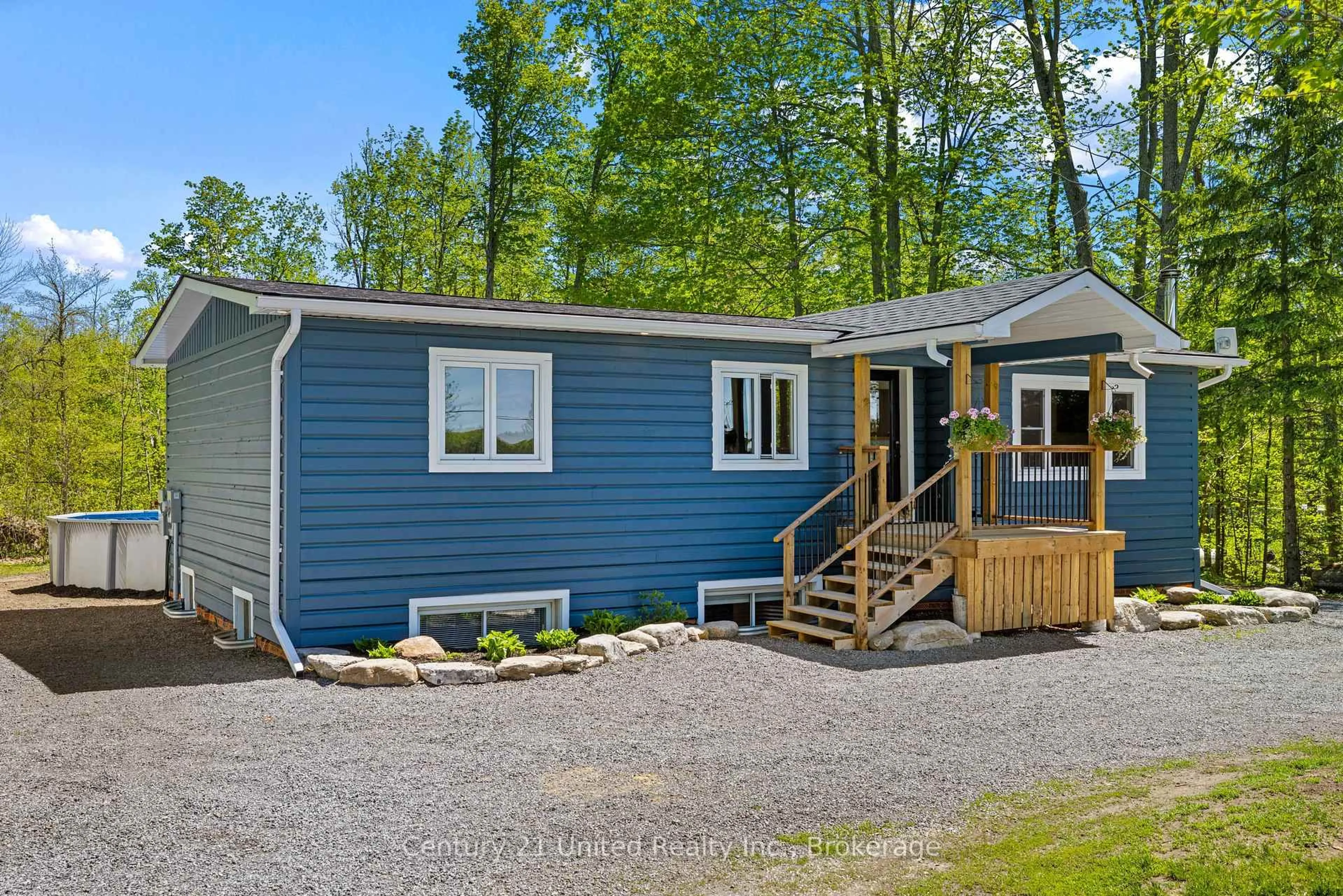 Home with vinyl exterior material, street for 1587 Camp Line, Douro-Dummer Ontario K0L 3A0