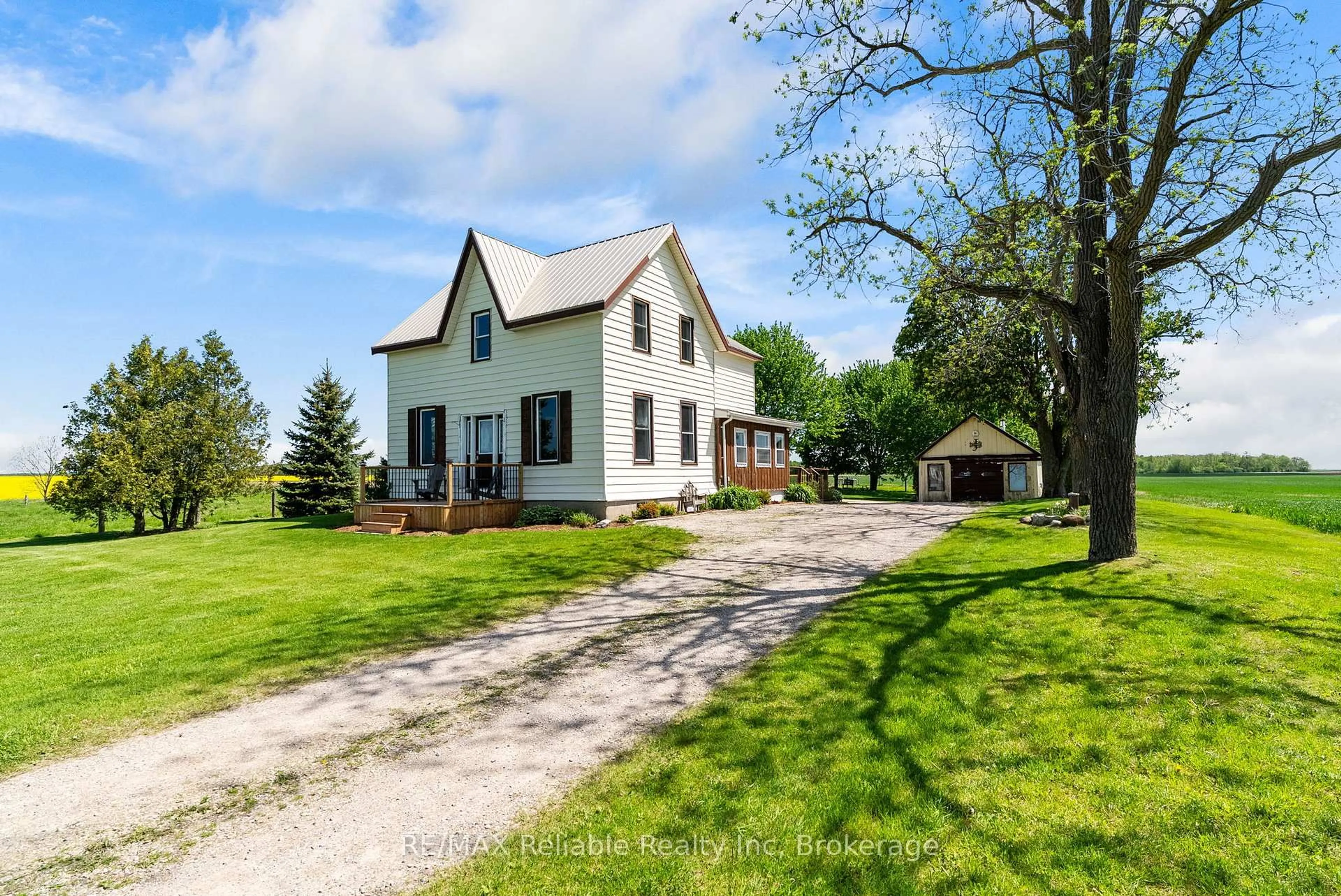 A pic from outside/outdoor area/front of a property/back of a property/a pic from drone, street for 73784 Parr Line, Bluewater Ontario N0M 2T0