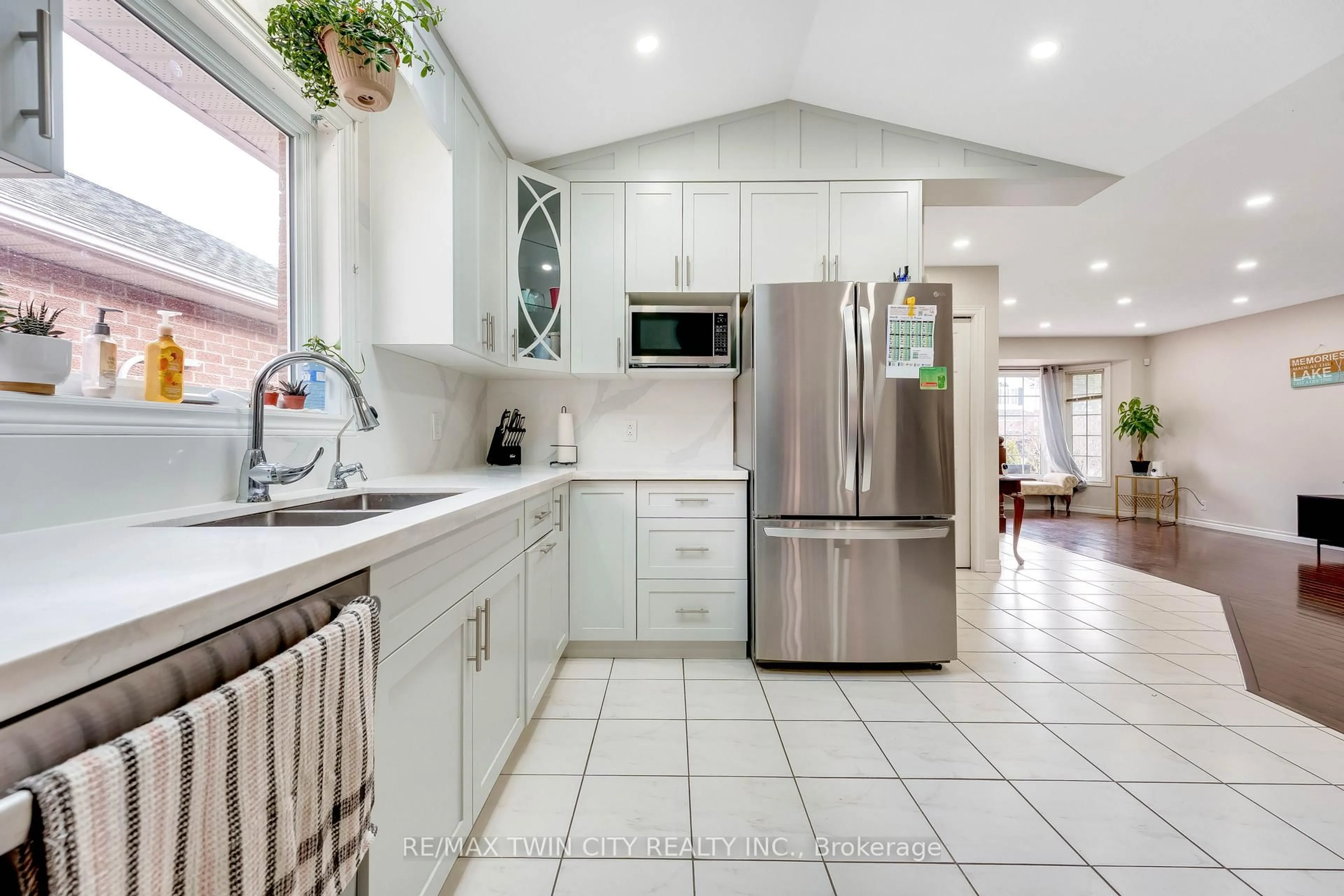 Open concept kitchen, ceramic/tile floor for 183 Bush Clover Cres, Kitchener Ontario N2E 3P7