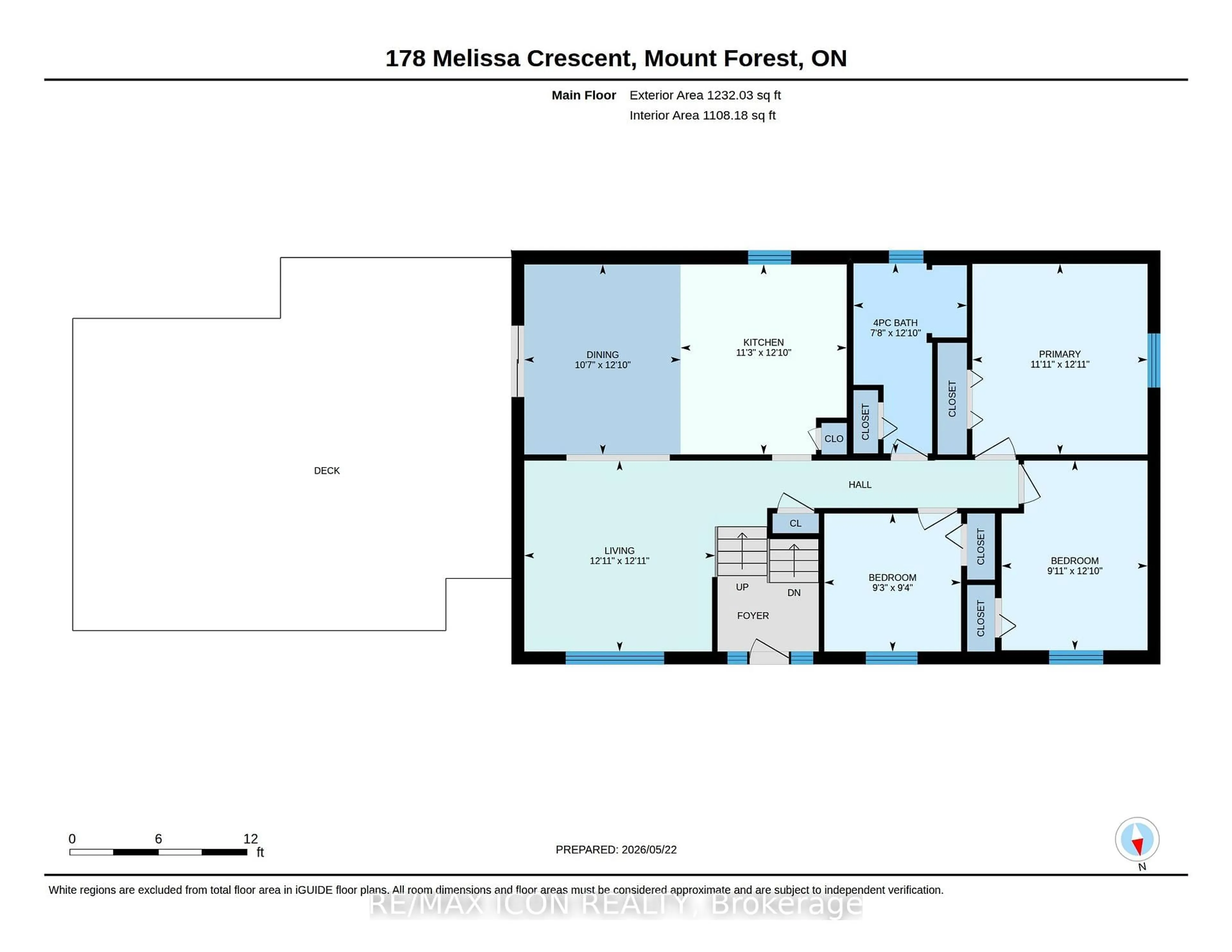 Floor plan for 178 Melissa Cres, Wellington North Ontario N0G 2L3
