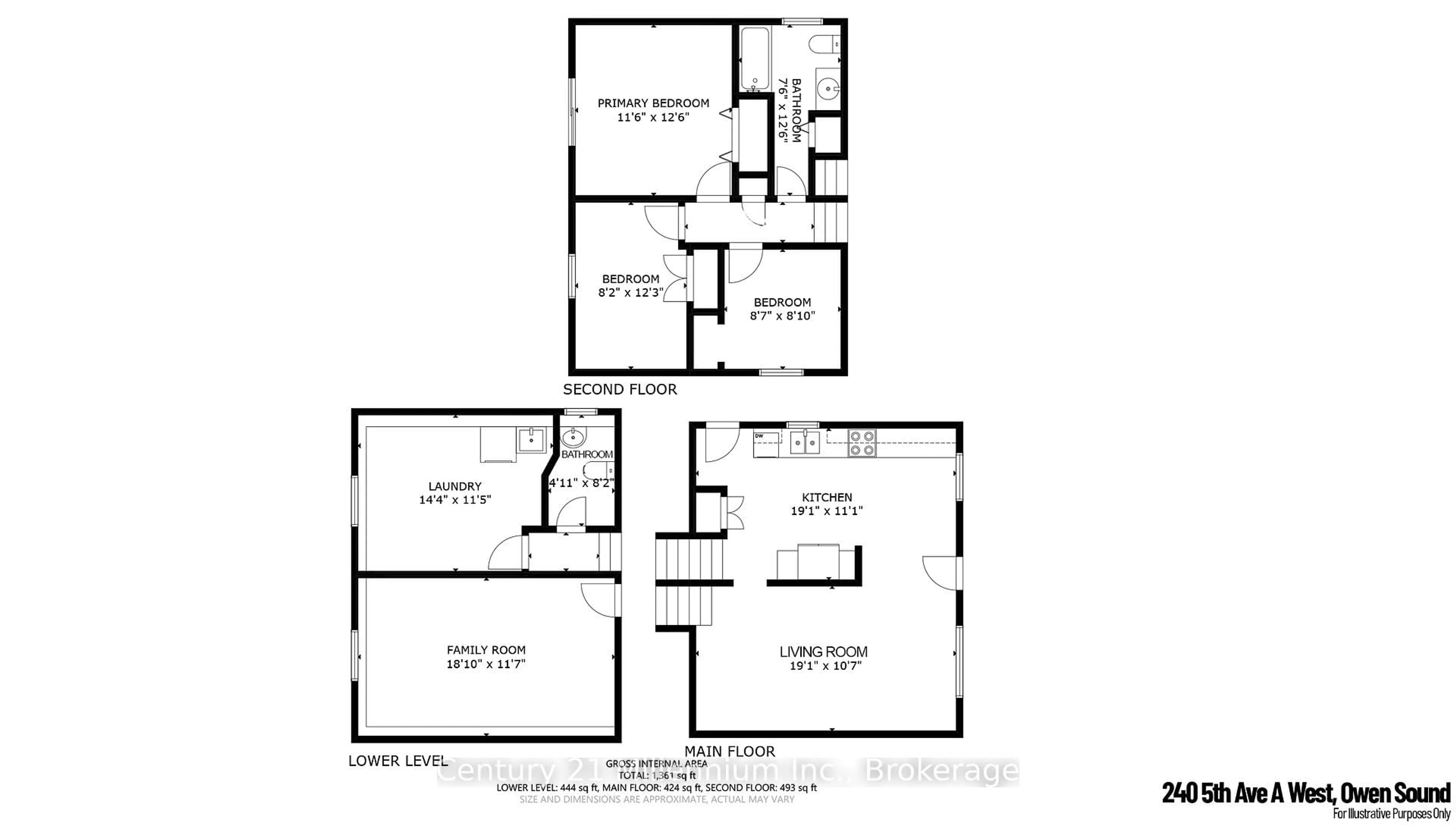 Floor plan for 240 5th A Ave, Owen Sound Ontario N4K 6G4