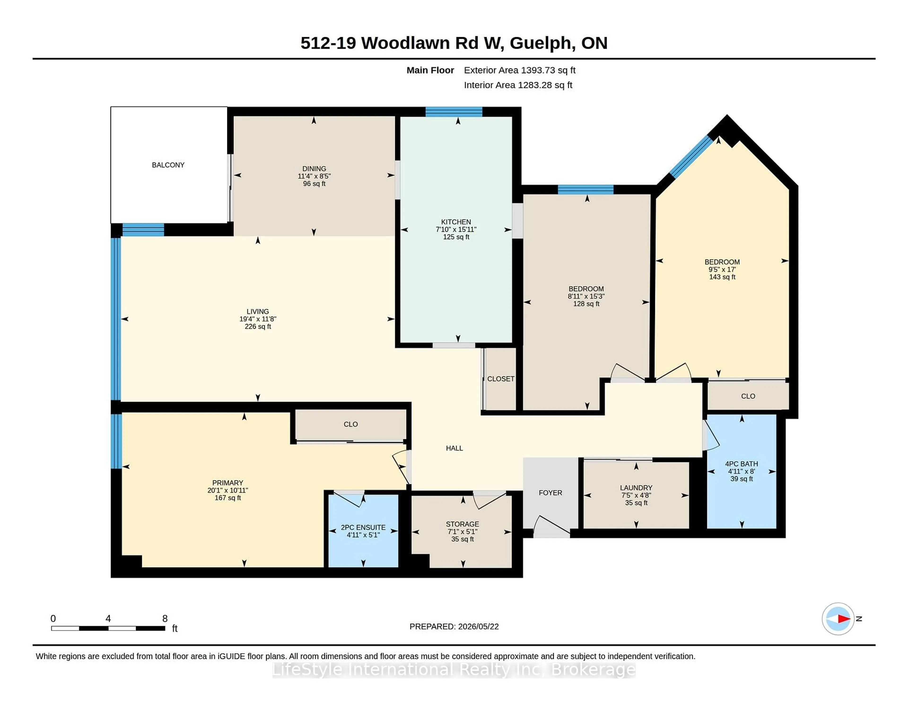 Floor plan for 19 Woodlawn Rd #512, Guelph Ontario N1H 7B1