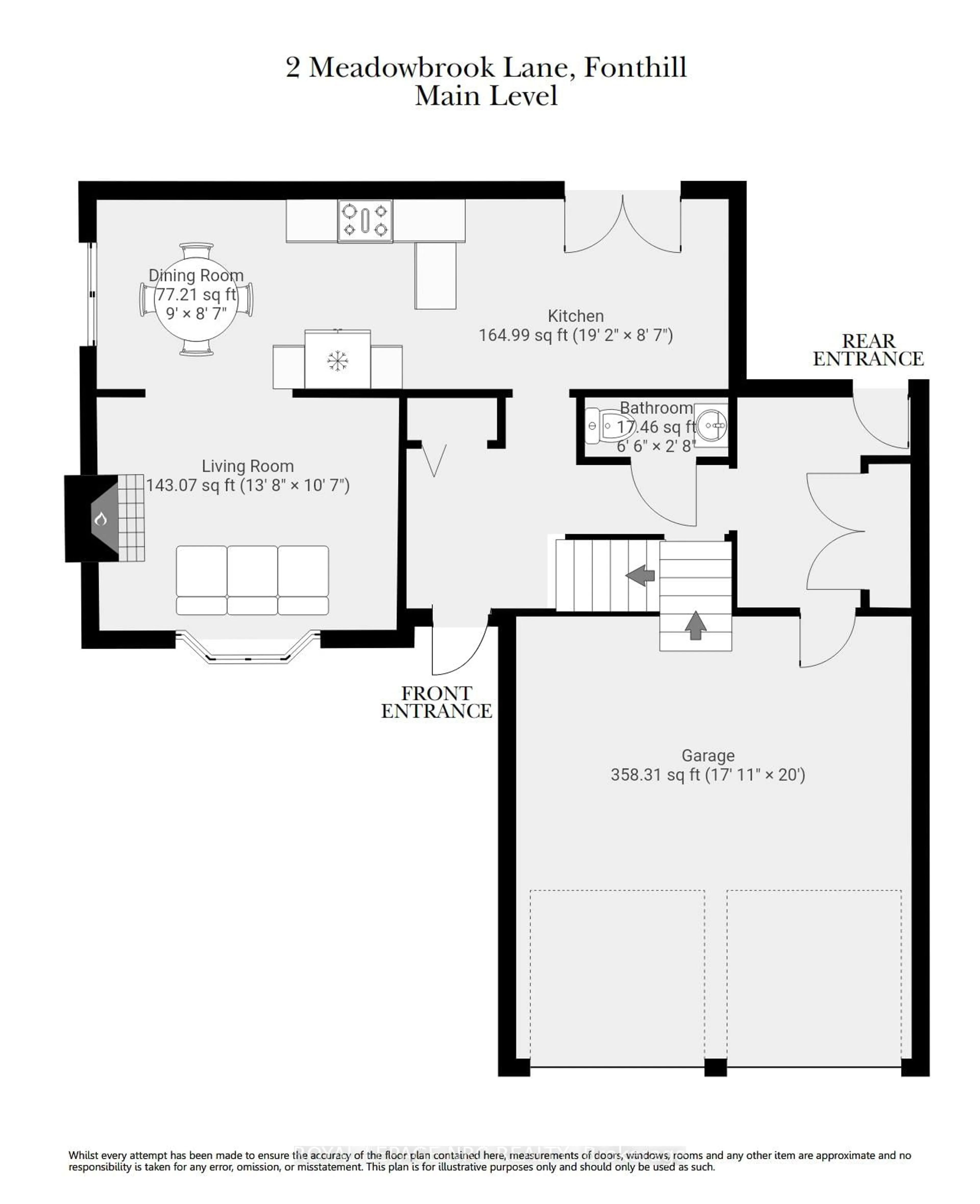 Floor plan for 2 Meadowbrook Lane, Pelham Ontario L0S 1E4