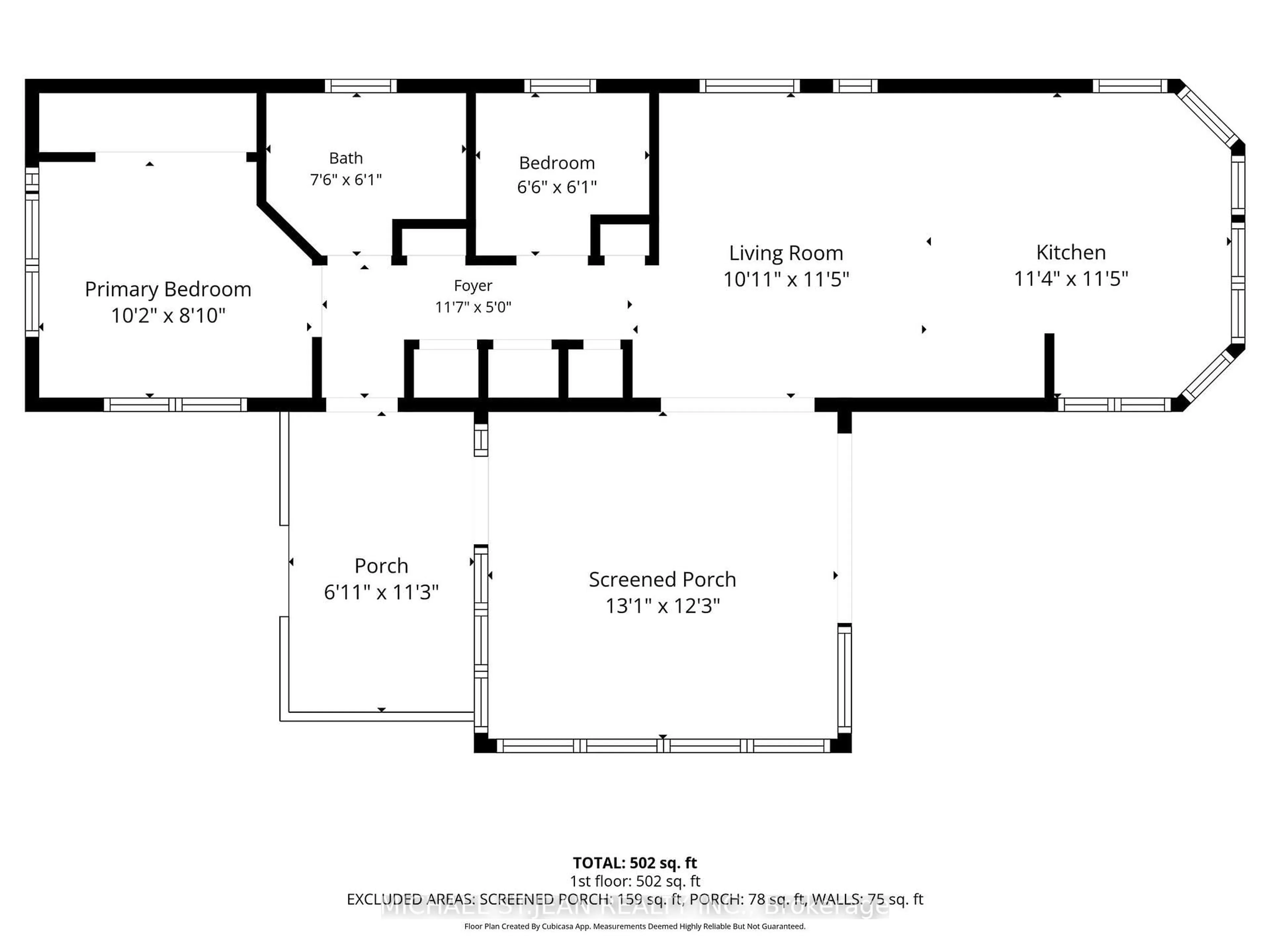 Floor plan for 2490 Governors Rd #B34, Hamilton Ontario L0R 1T0