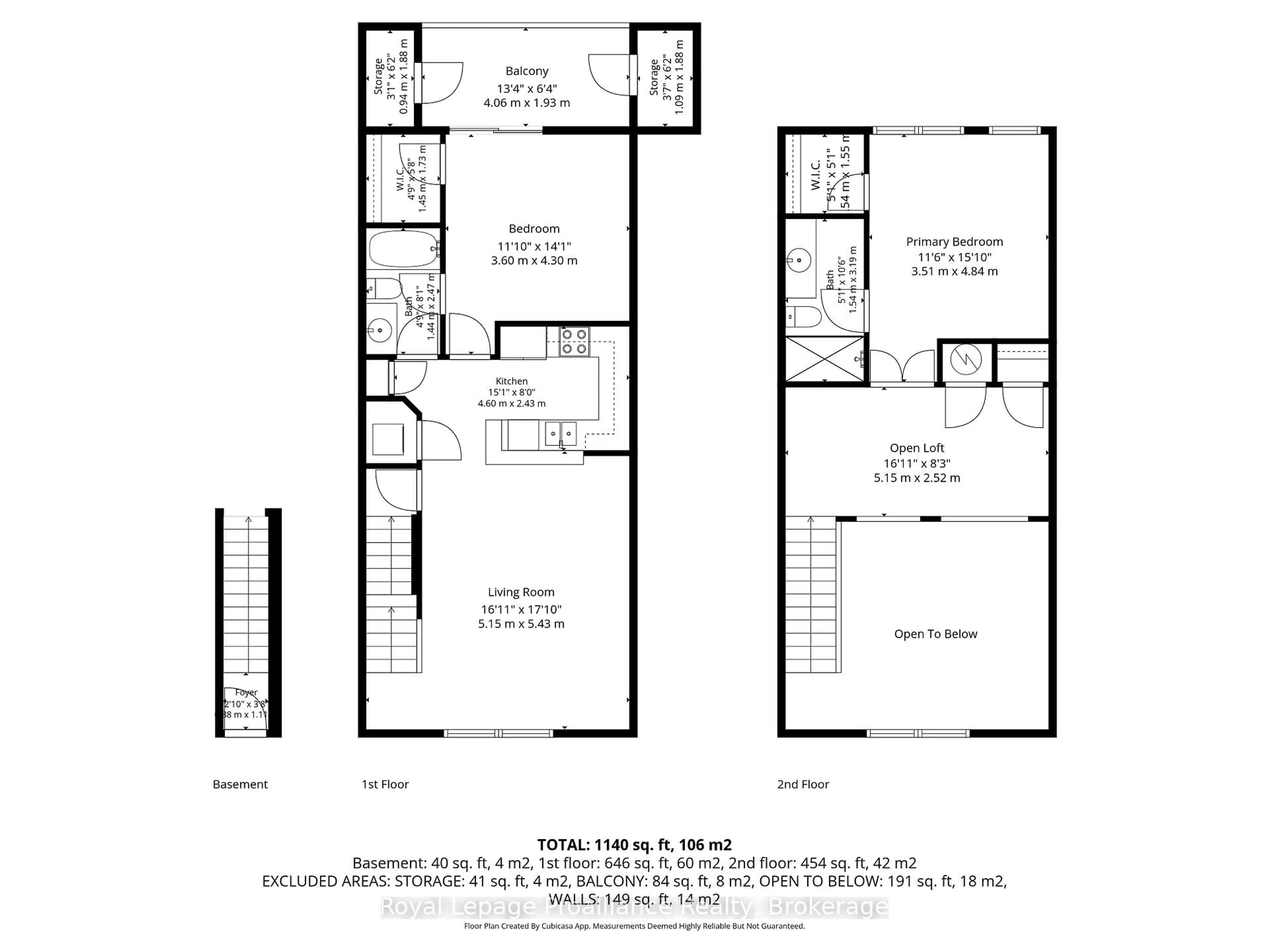 Floor plan for 182 D'arcy St #C202, Cobourg Ontario K9A 5H9