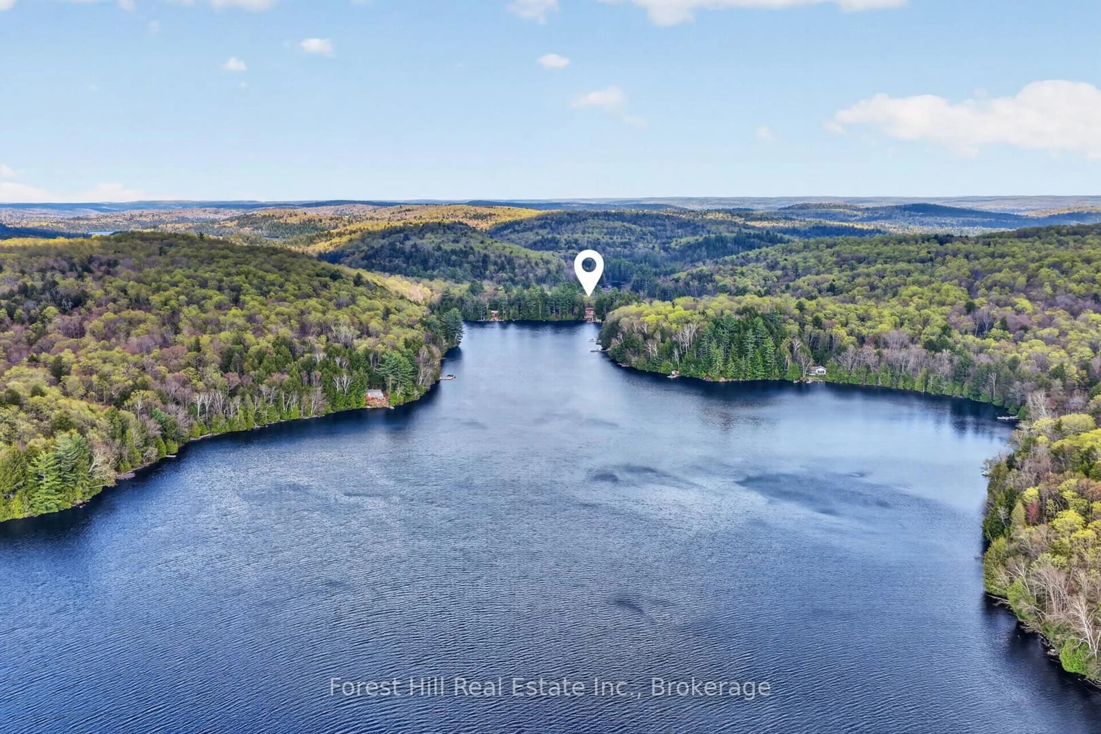 A pic from outside/outdoor area/front of a property/back of a property/a pic from drone, water/lake/river/ocean view for 3611 Livingstone Lake Rd, Algonquin Highlands Ontario P0A 1E0