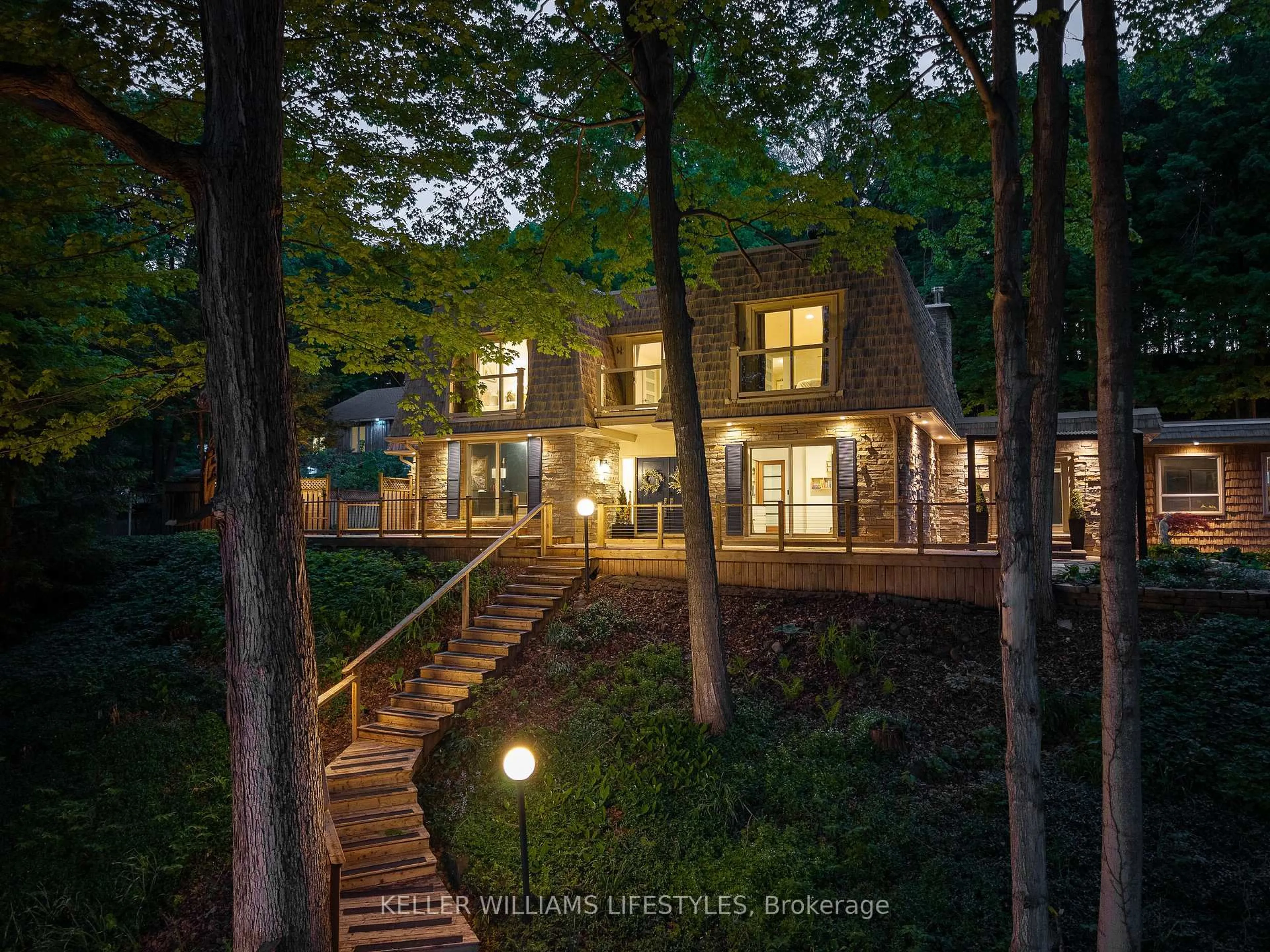 A pic from outside/outdoor area/front of a property/back of a property/a pic from drone, forest/trees view for 10893 Old River Rd, Middlesex Centre Ontario N0L 1R0