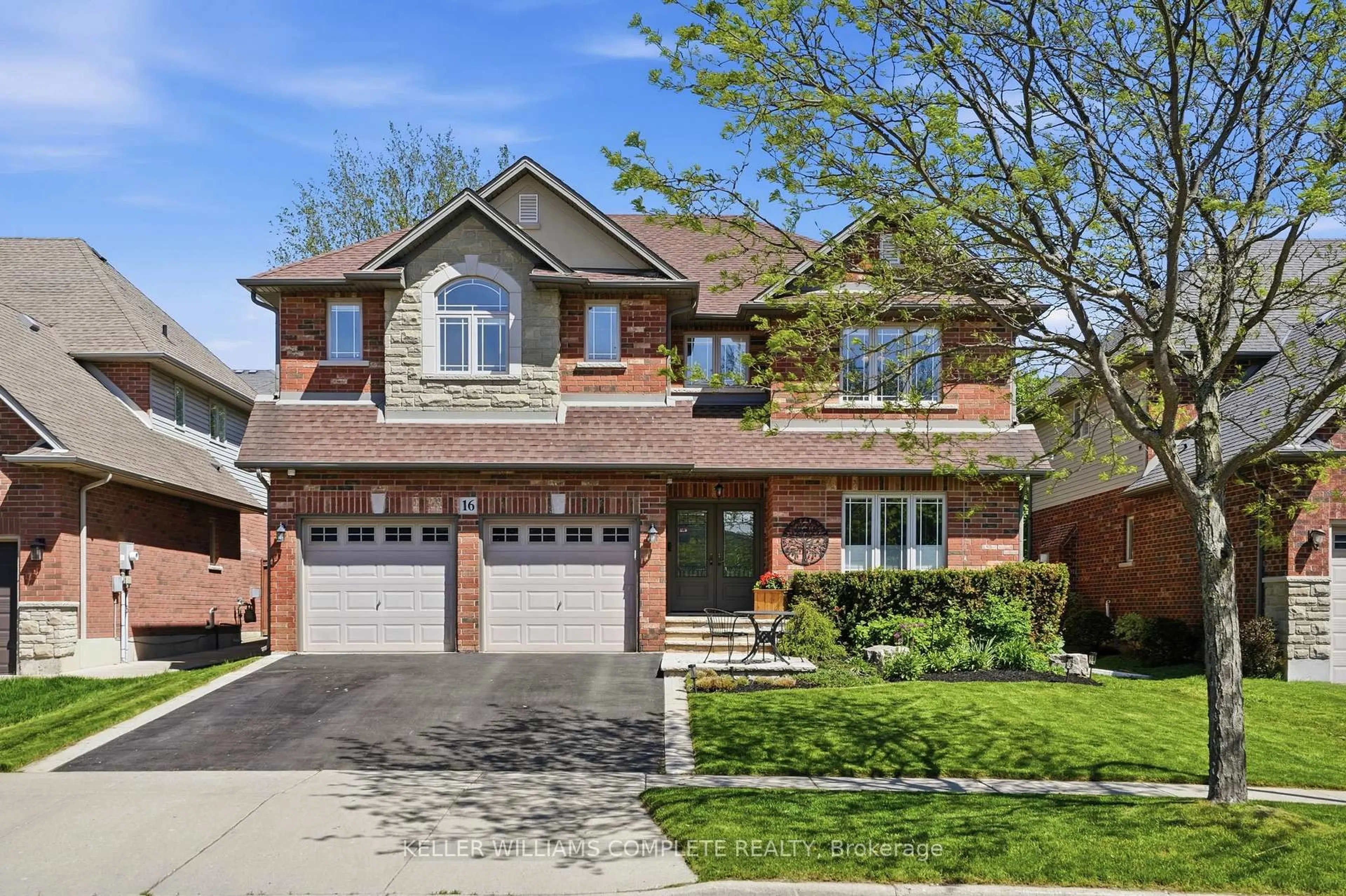 Home with brick exterior material, street for 16 Oldmill Rd, Hamilton Ontario L9G 5E2