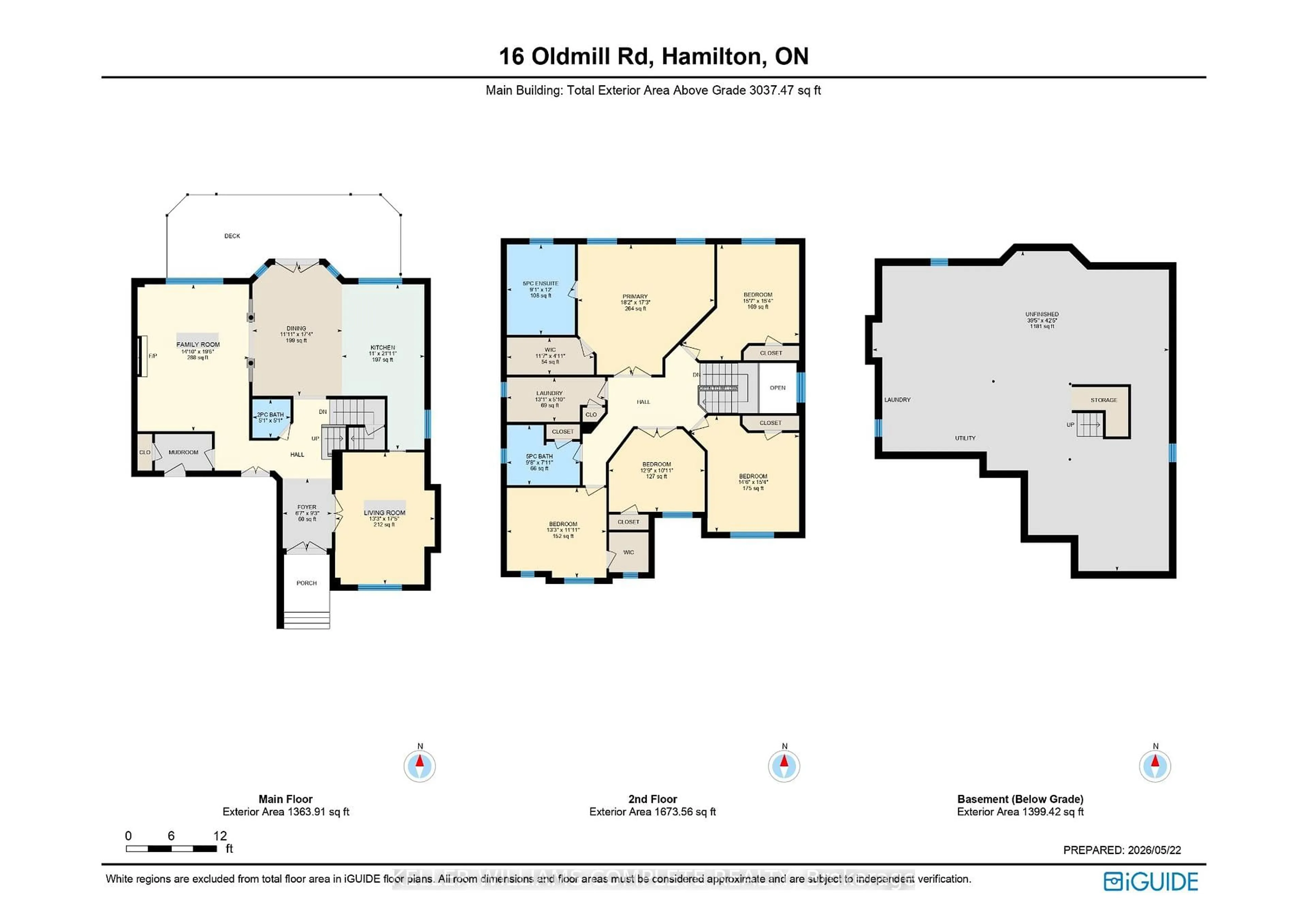 Floor plan for 16 Oldmill Rd, Hamilton Ontario L9G 5E2