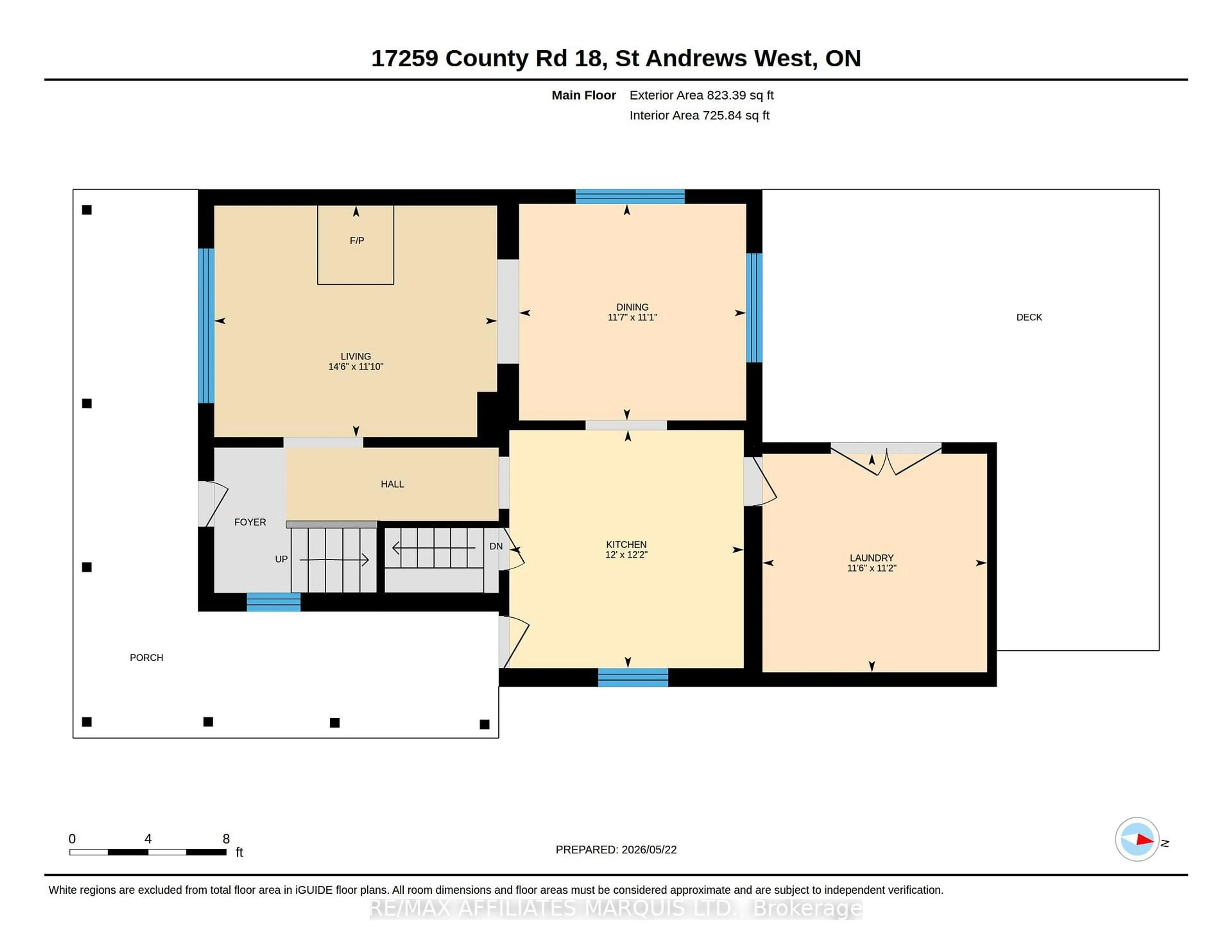 Floor plan for 17259 COUNTY 18 Rd, South Stormont Ontario K0C 2A0