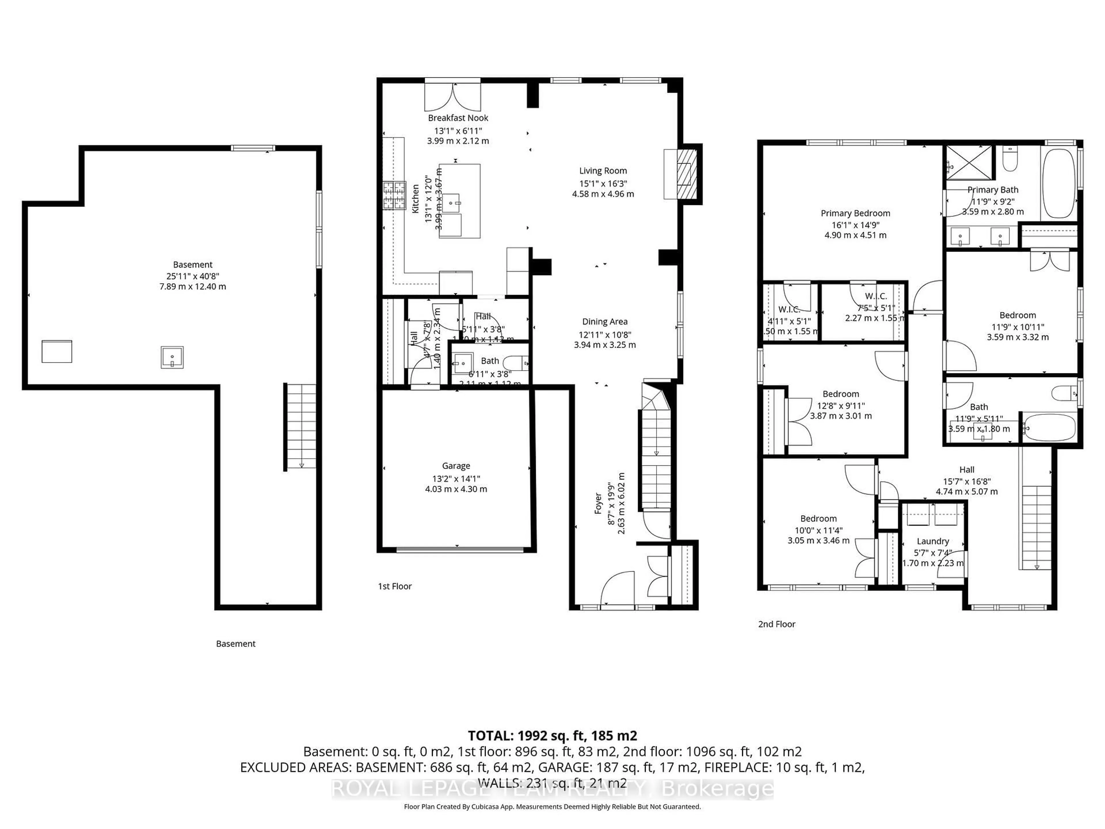 Floor plan for 1007 Offley Rd, Ottawa Ontario K4M 0N4