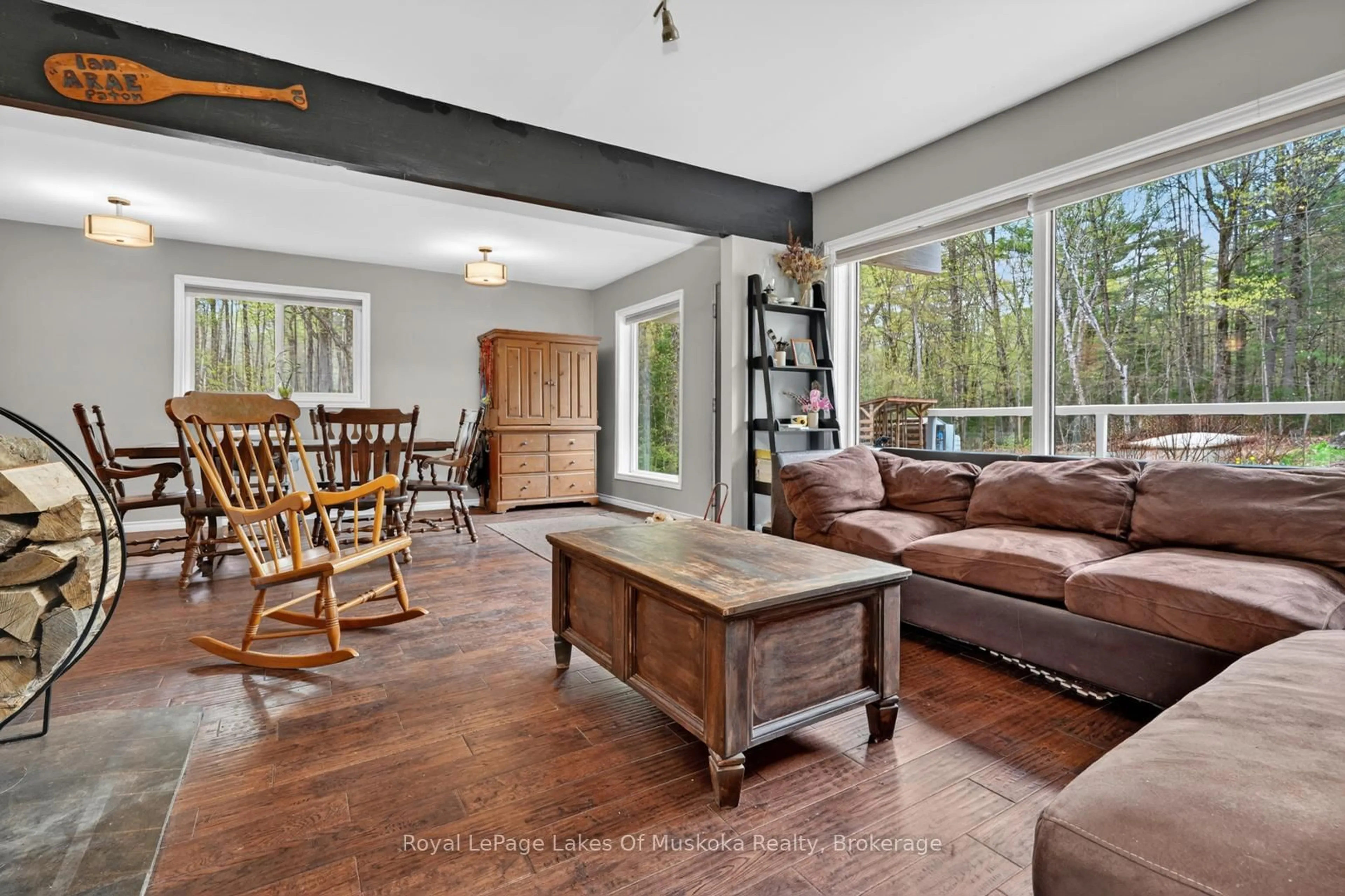 Living room with furniture, unknown for 1034 Old 117 Highway, Lake of Bays Ontario P0B 1A0