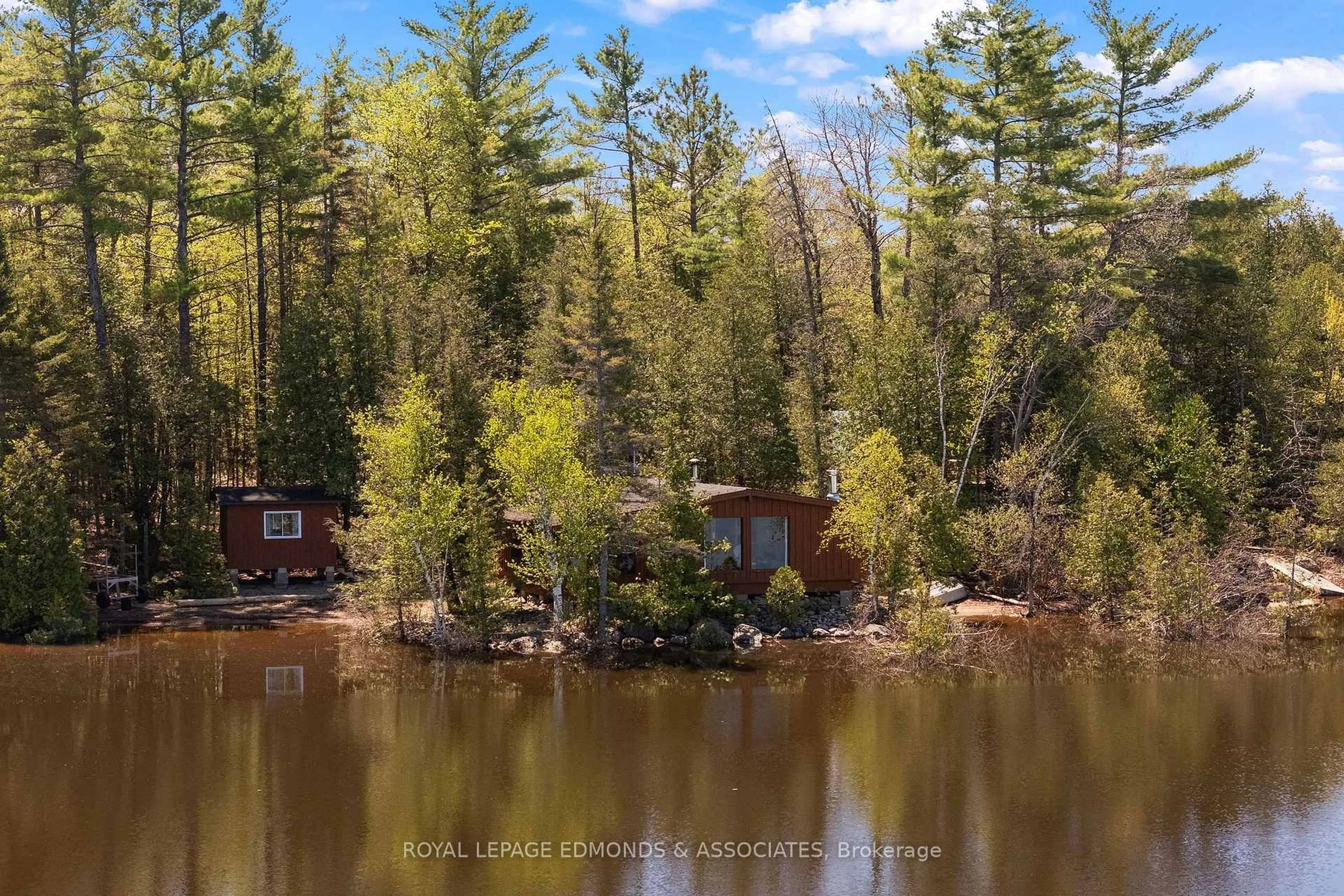 A pic from outside/outdoor area/front of a property/back of a property/a pic from drone, water/lake/river/ocean view for 30 Orvilles Tr, Westmeath Ontario K0J 2L0
