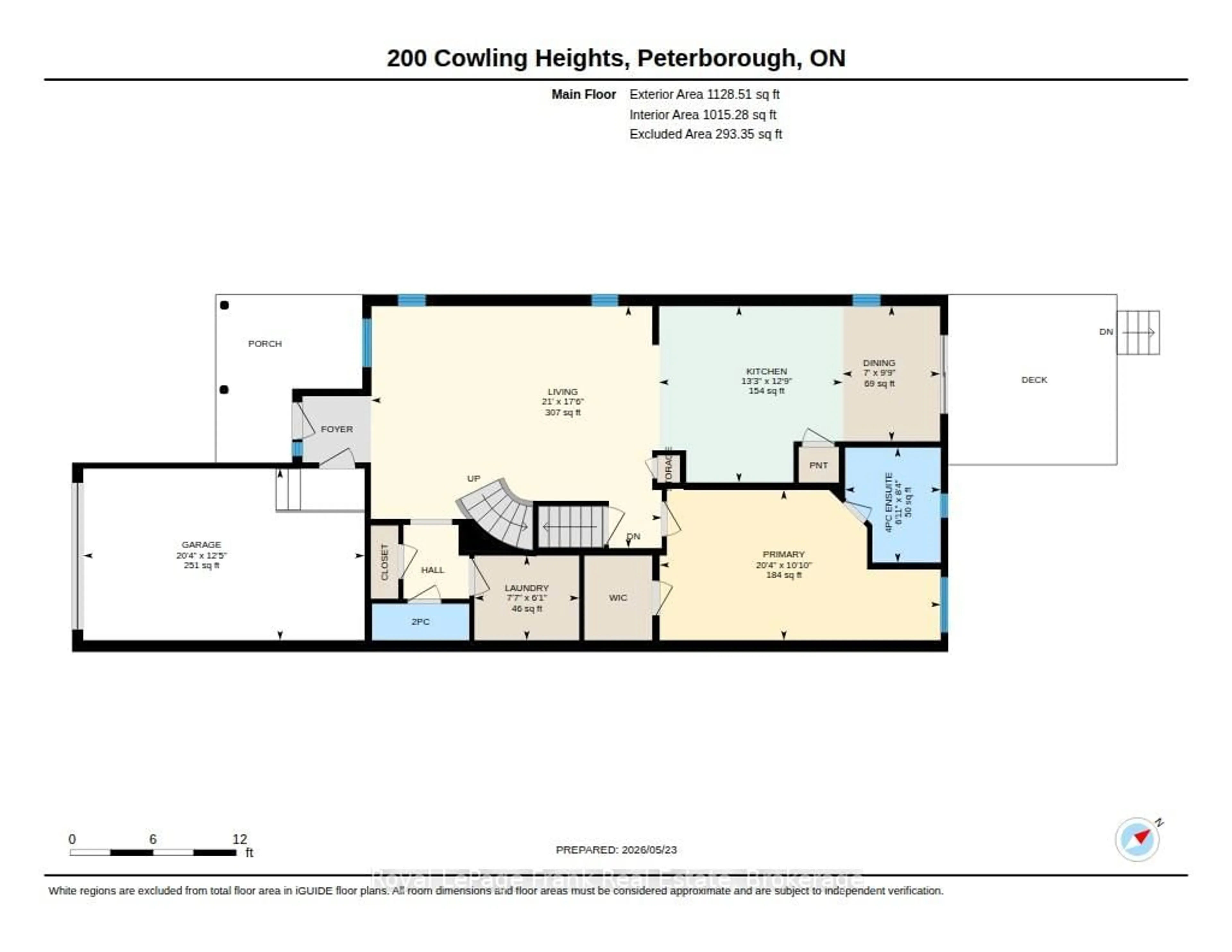 Floor plan for 200 Cowling Hts, Peterborough Ontario K9K 0B2
