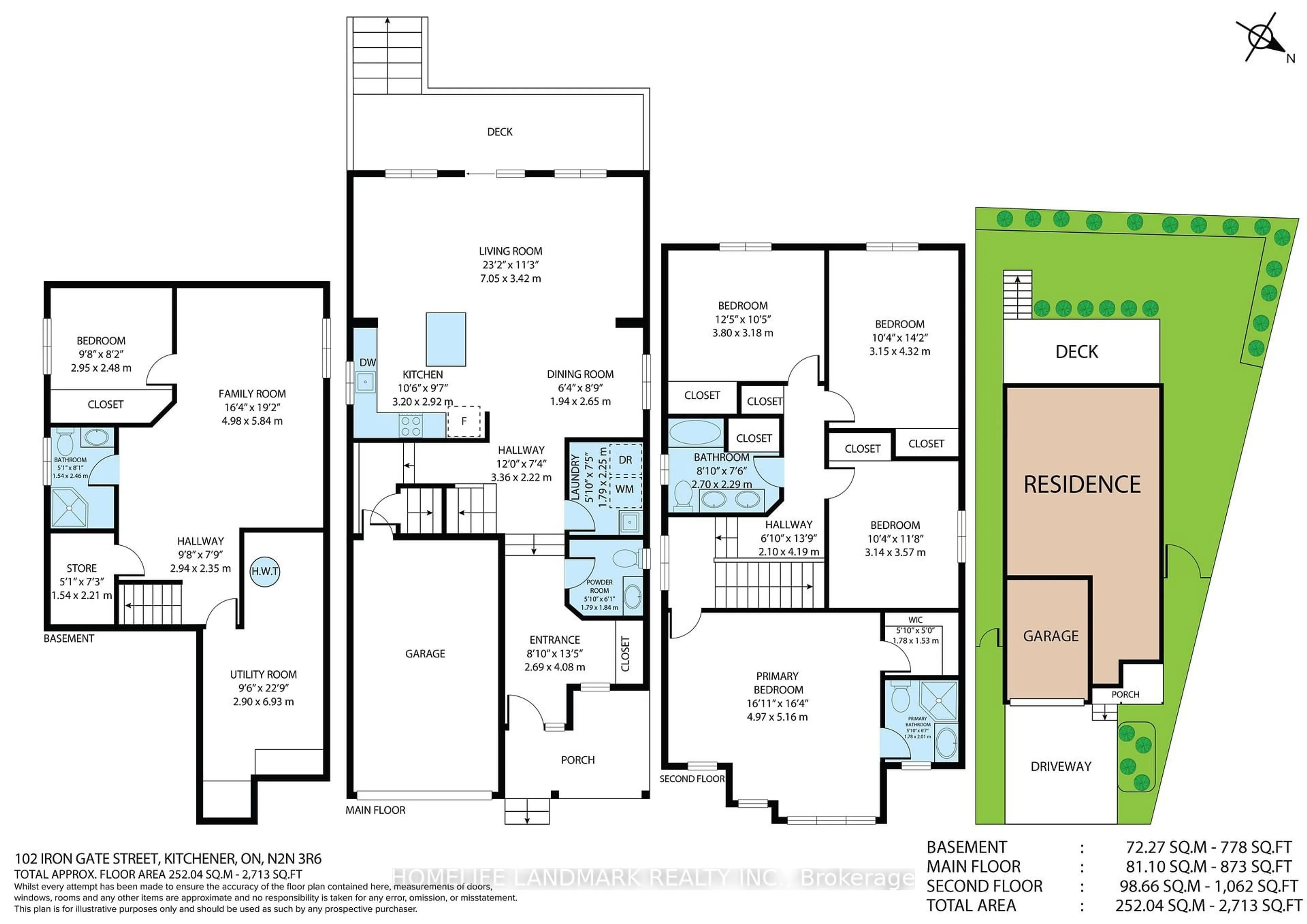 Floor plan for 102 IRON GATE St, Kitchener Ontario N2N 3R6
