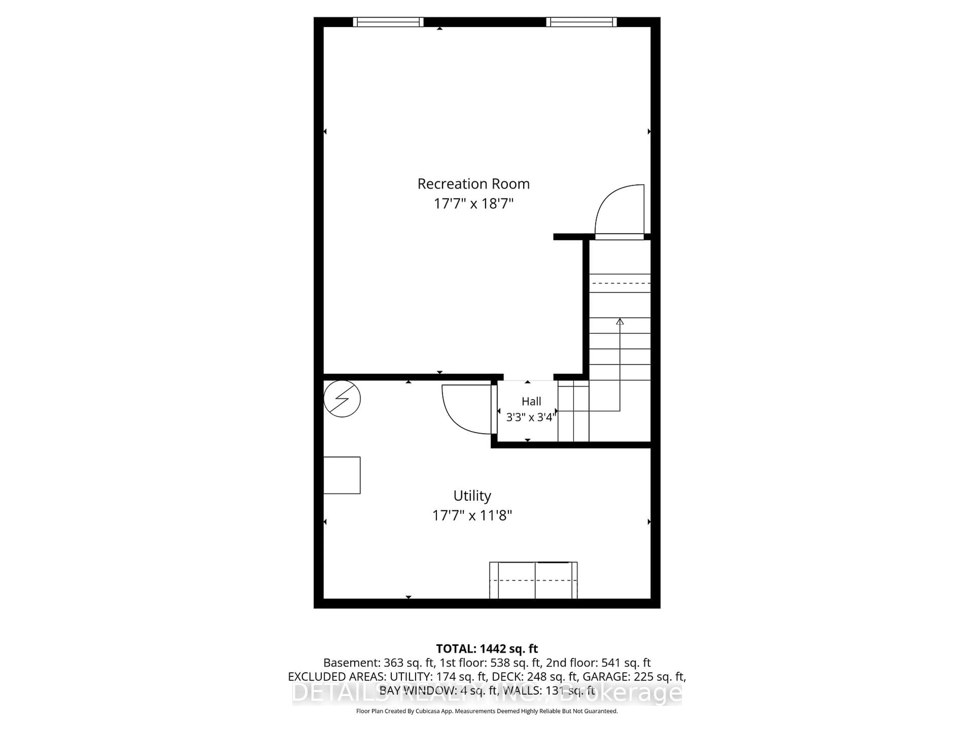 Floor plan for 1033 Avignon Crt, Ottawa Ontario K1C 2N4