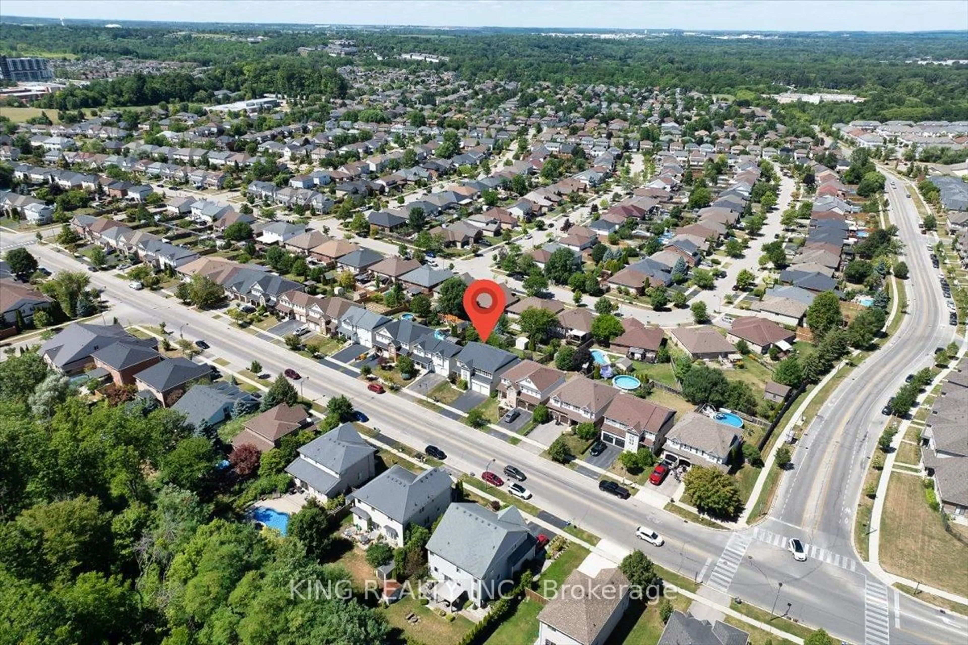 A pic from outside/outdoor area/front of a property/back of a property/a pic from drone, street for 76 Blackburn Dr, Brantford Ontario N3T 6R9