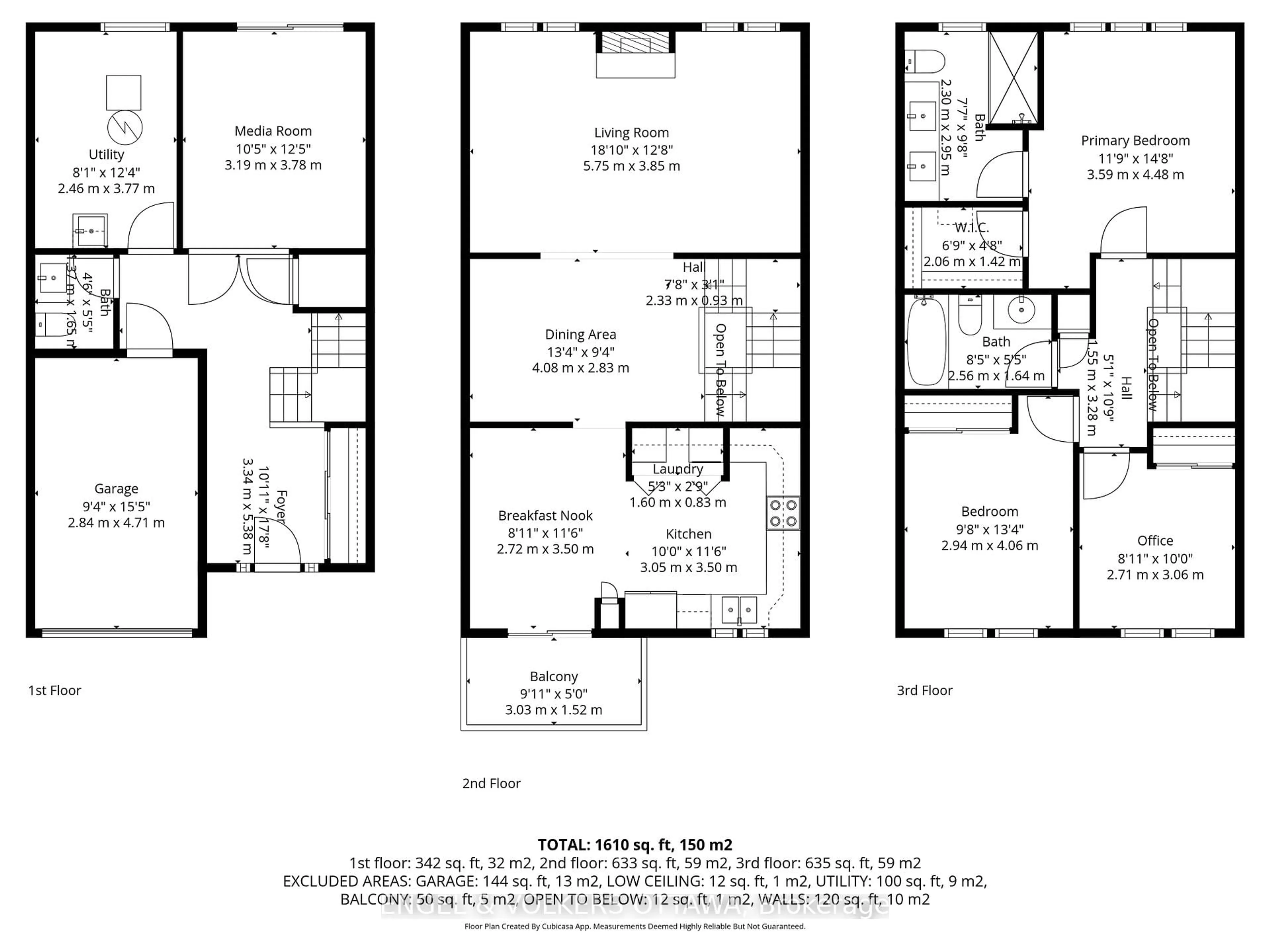 Floor plan for 1986 Summerfields Cres #27, Ottawa Ontario K1C 7B4