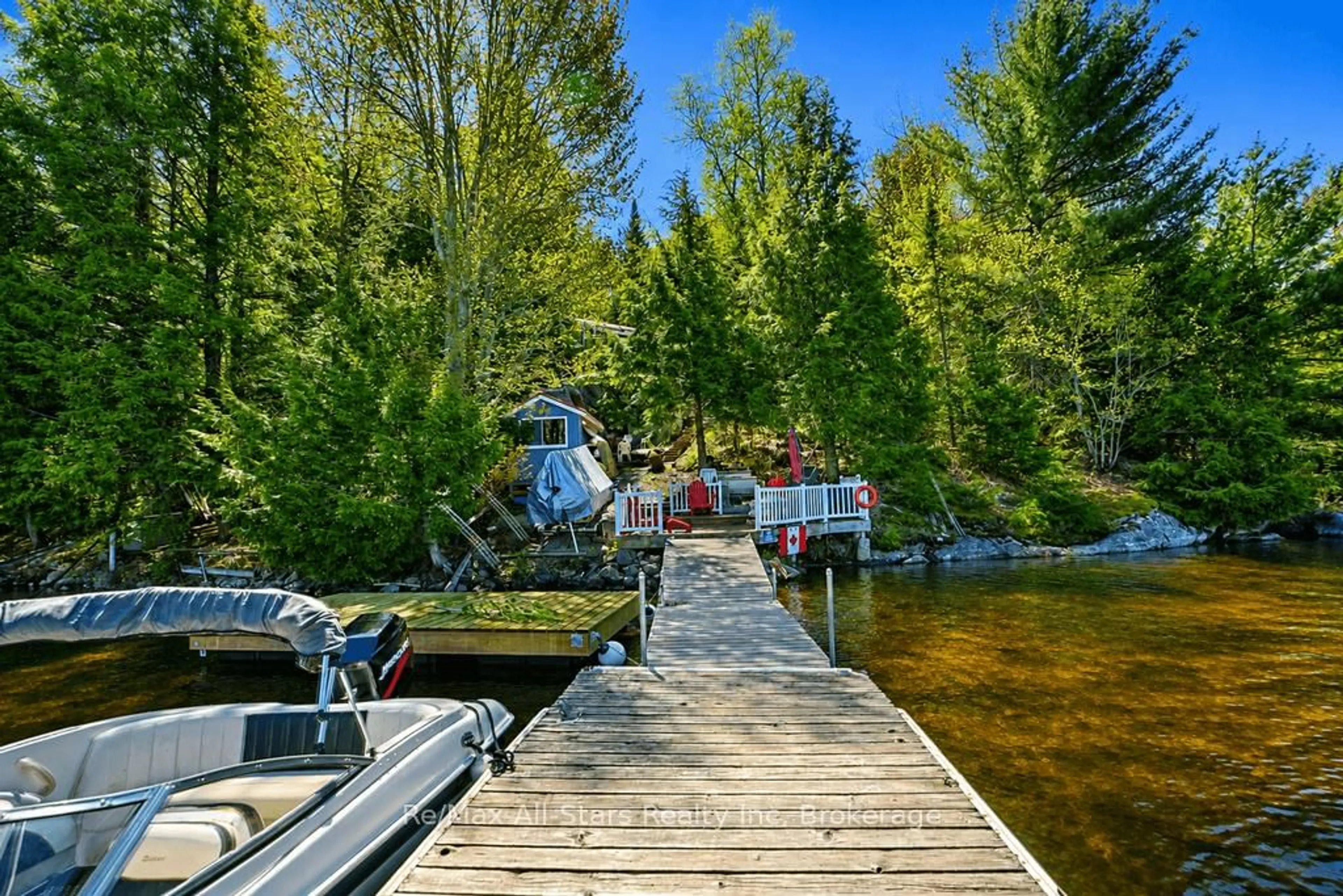 Patio, water/lake/river/ocean view for 13603 Raven Lake - East Shore, Algonquin Highlands Ontario P0A 1E0